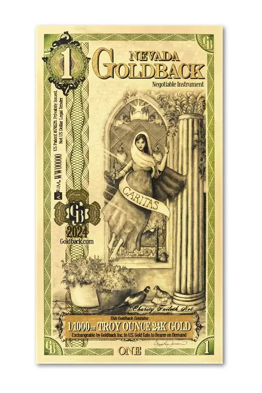 1 Nevada Goldback note