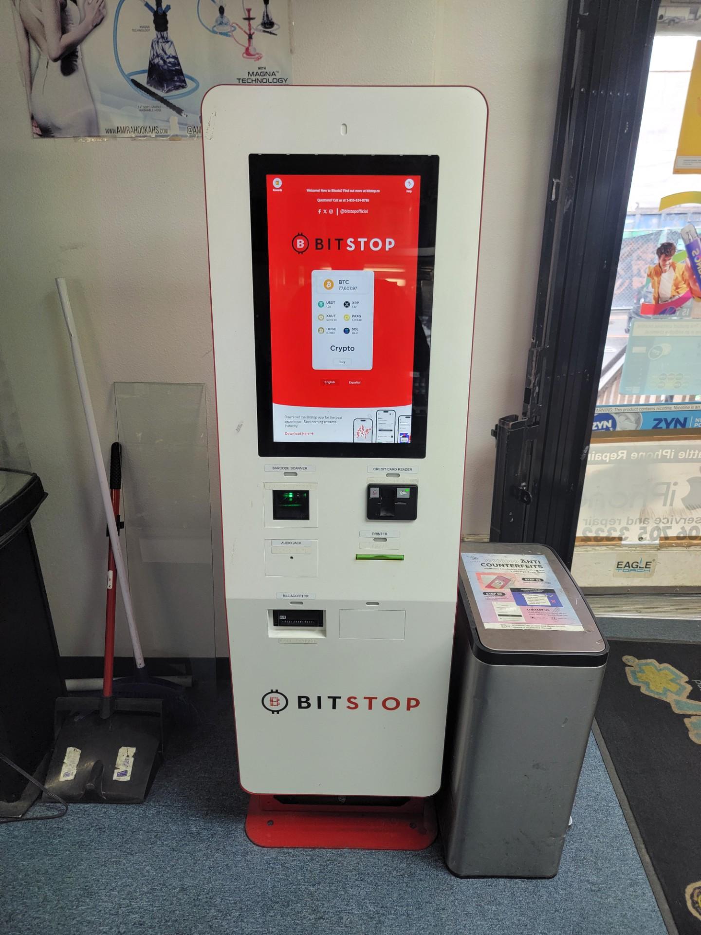 Bitstop ATM at Capitol Hill Tobacco in Seattle, WA