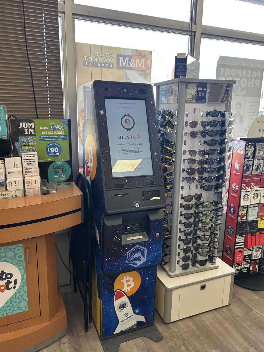 Bitstop ATM at Pharmasave Humboldt in Humboldt, SK