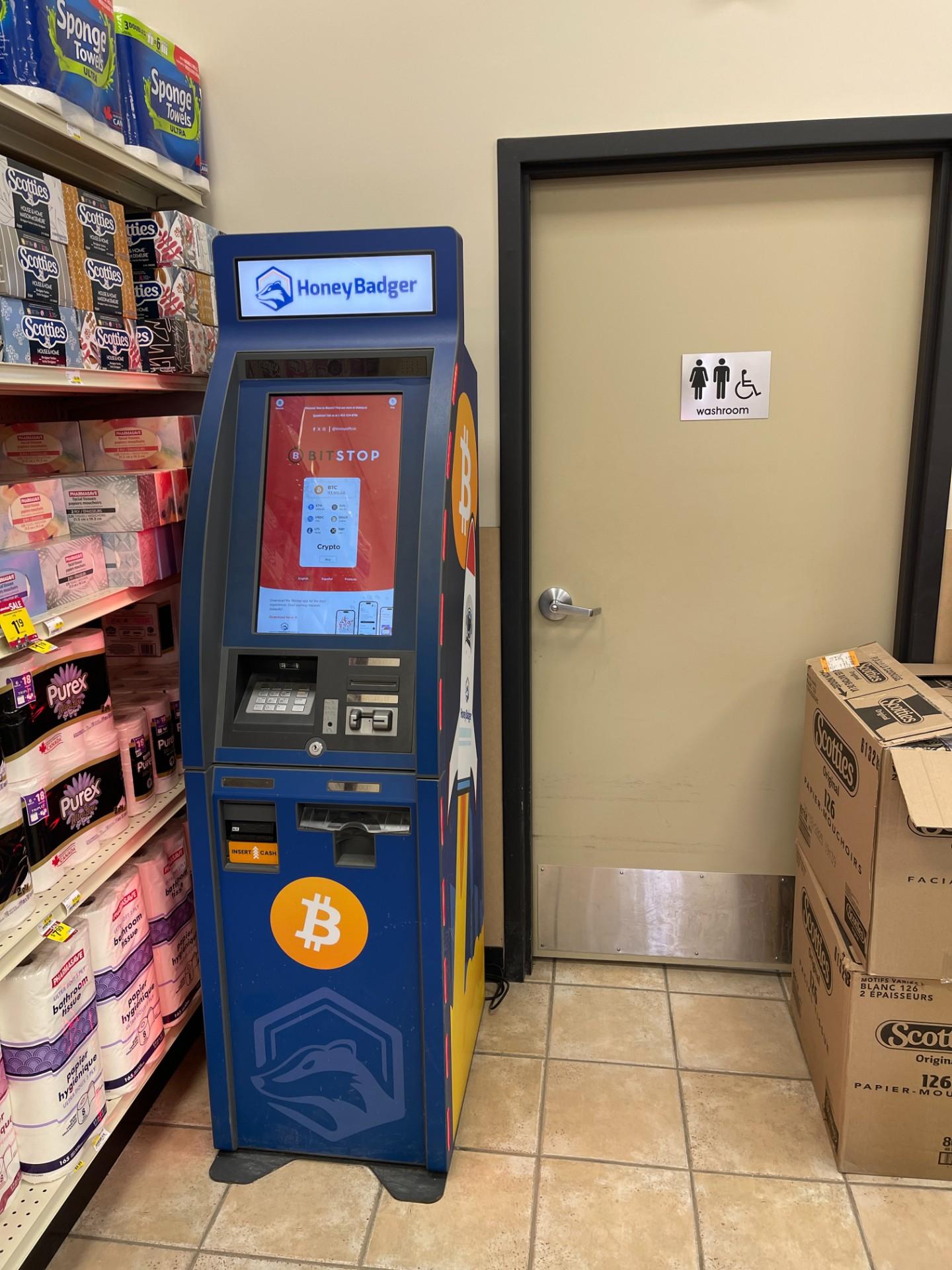 Bitstop ATM at Pharmasave Saskatoon Central Ave in Saskatoon, SK