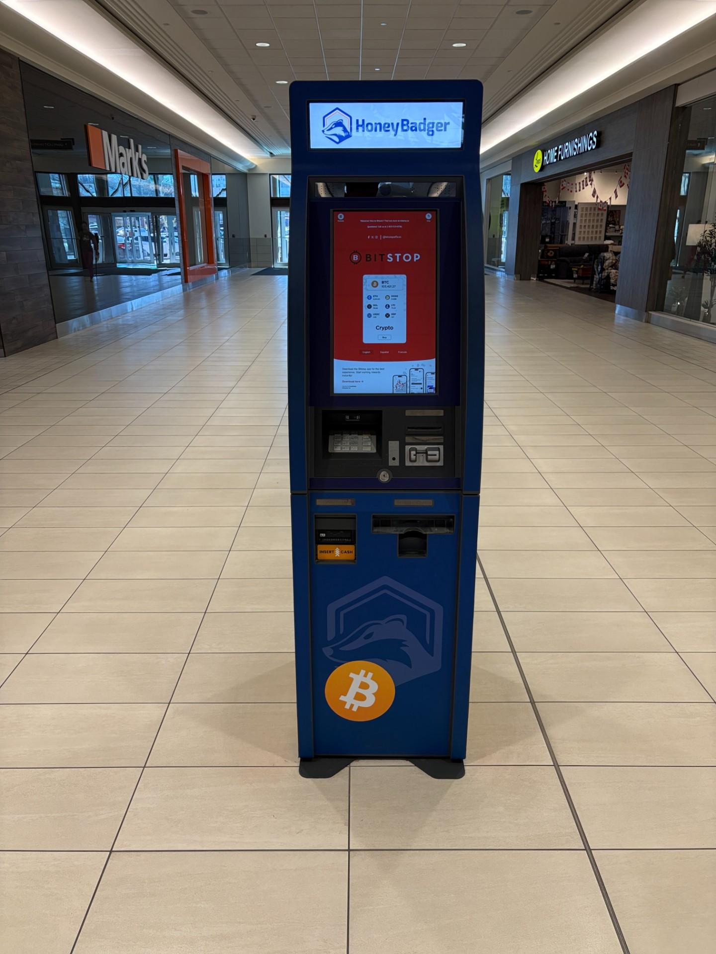Bitstop ATM at Orchard Park Shopping Centre in Kelowna, BC