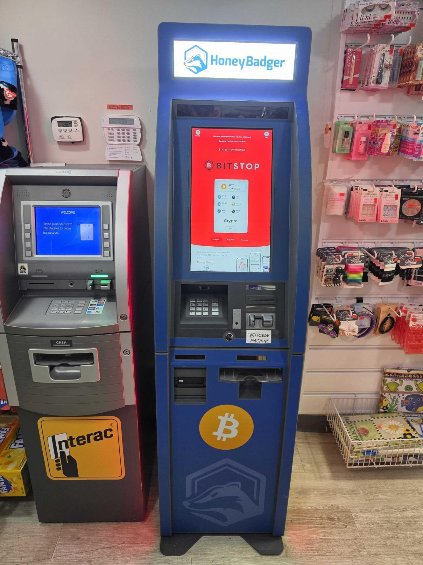 Bitstop ATM at Dollar Up in Edmonton, AB