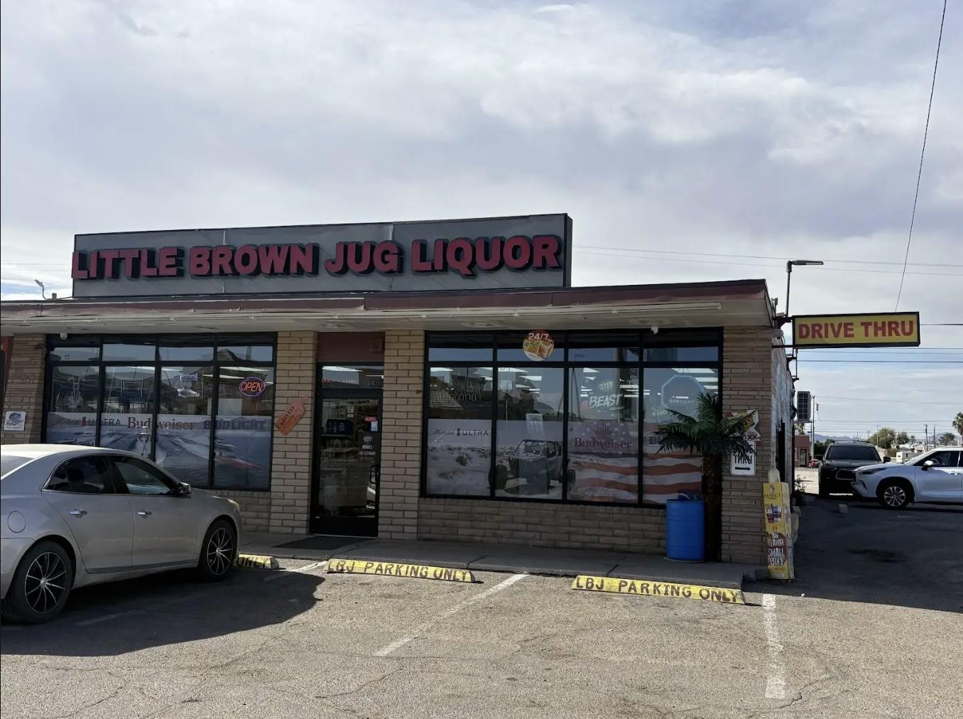 Bitstop ATM at Little Brown Jug Liquor in Parker, AZ