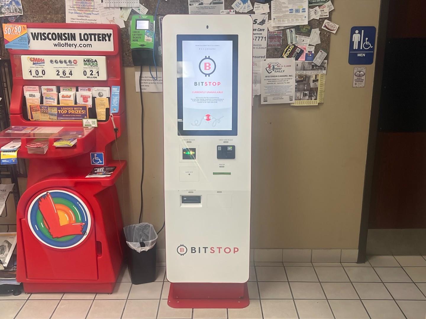 Bitstop ATM at Ultimart bp in Ripon, WI