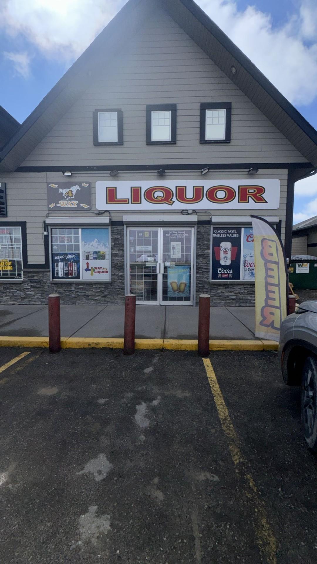 Bitstop ATM at 4 Way Liquor in Langdon, AB