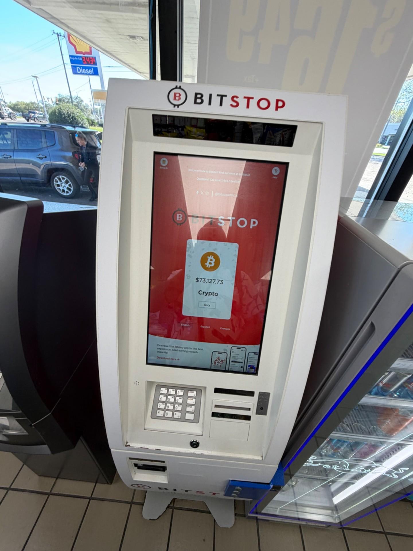 Bitstop ATM at Clarks in Mobile, AL