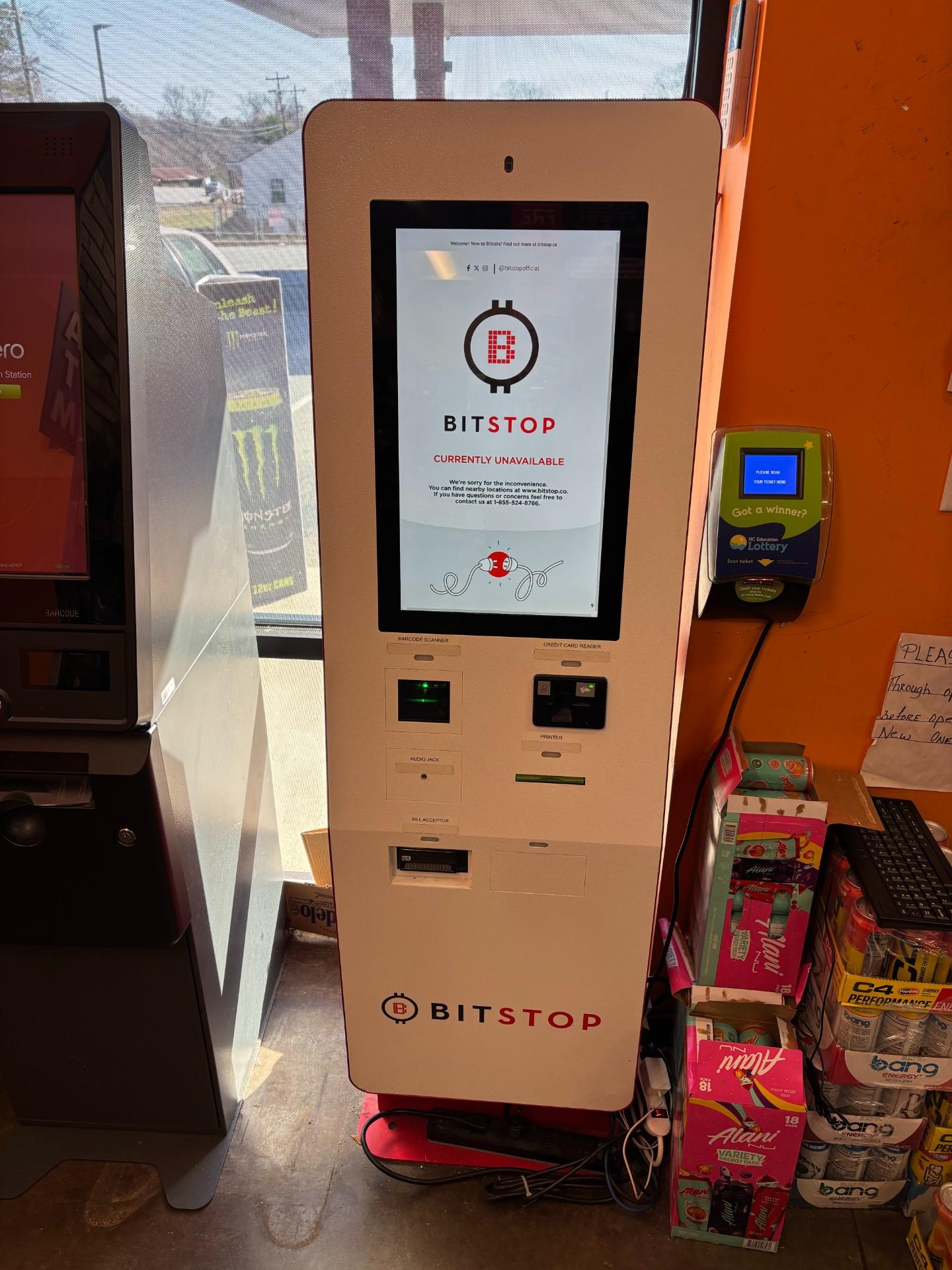 Bitstop ATM at Chevron in Mount Holly, NC