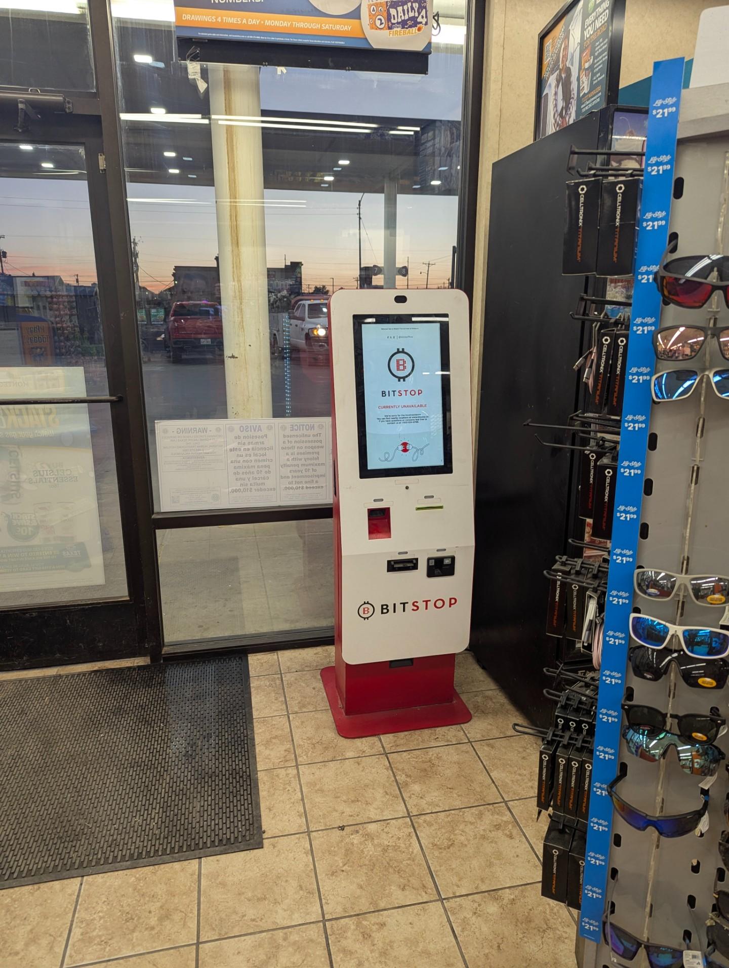Bitstop ATM at Allsup's Convenience Store in Pecos, TX