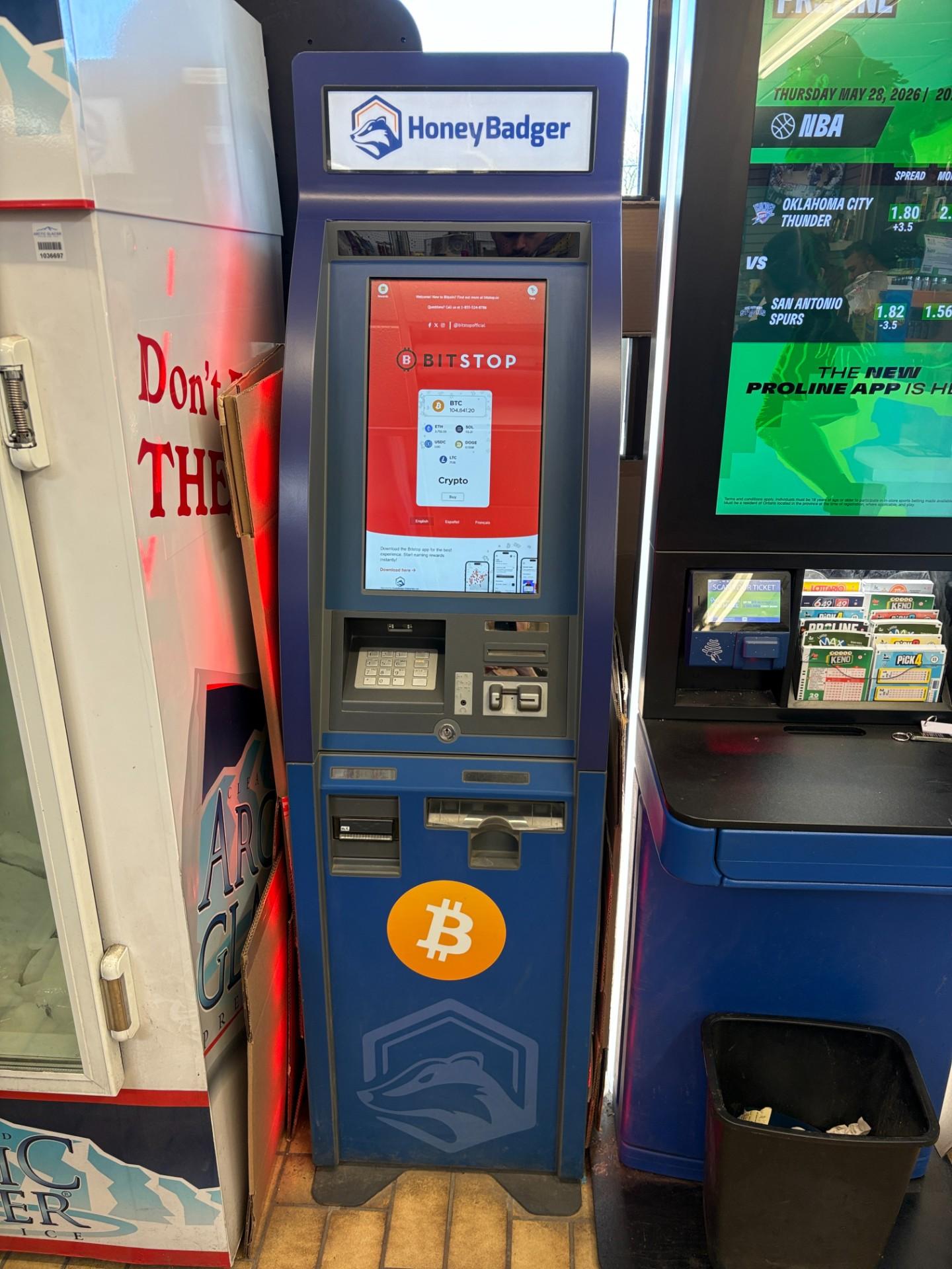Bitstop ATM at Ajax Convenience in Ajax, ON