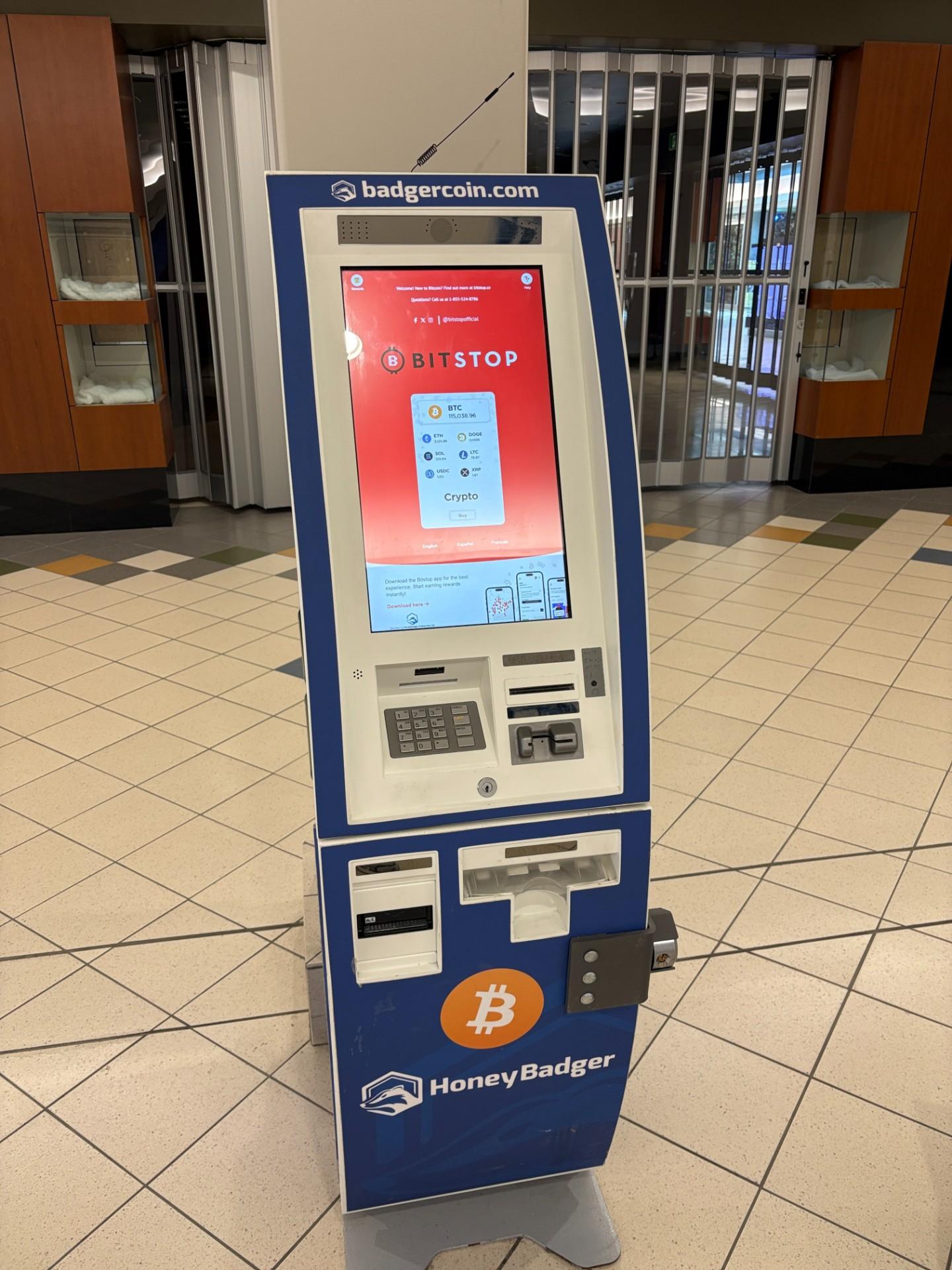 Bitstop ATM at Northgate Mall in Regina, SK