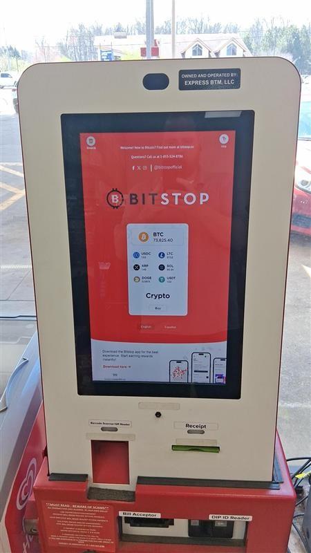 Bitstop ATM at Fast Phils #7 in Statesville, NC