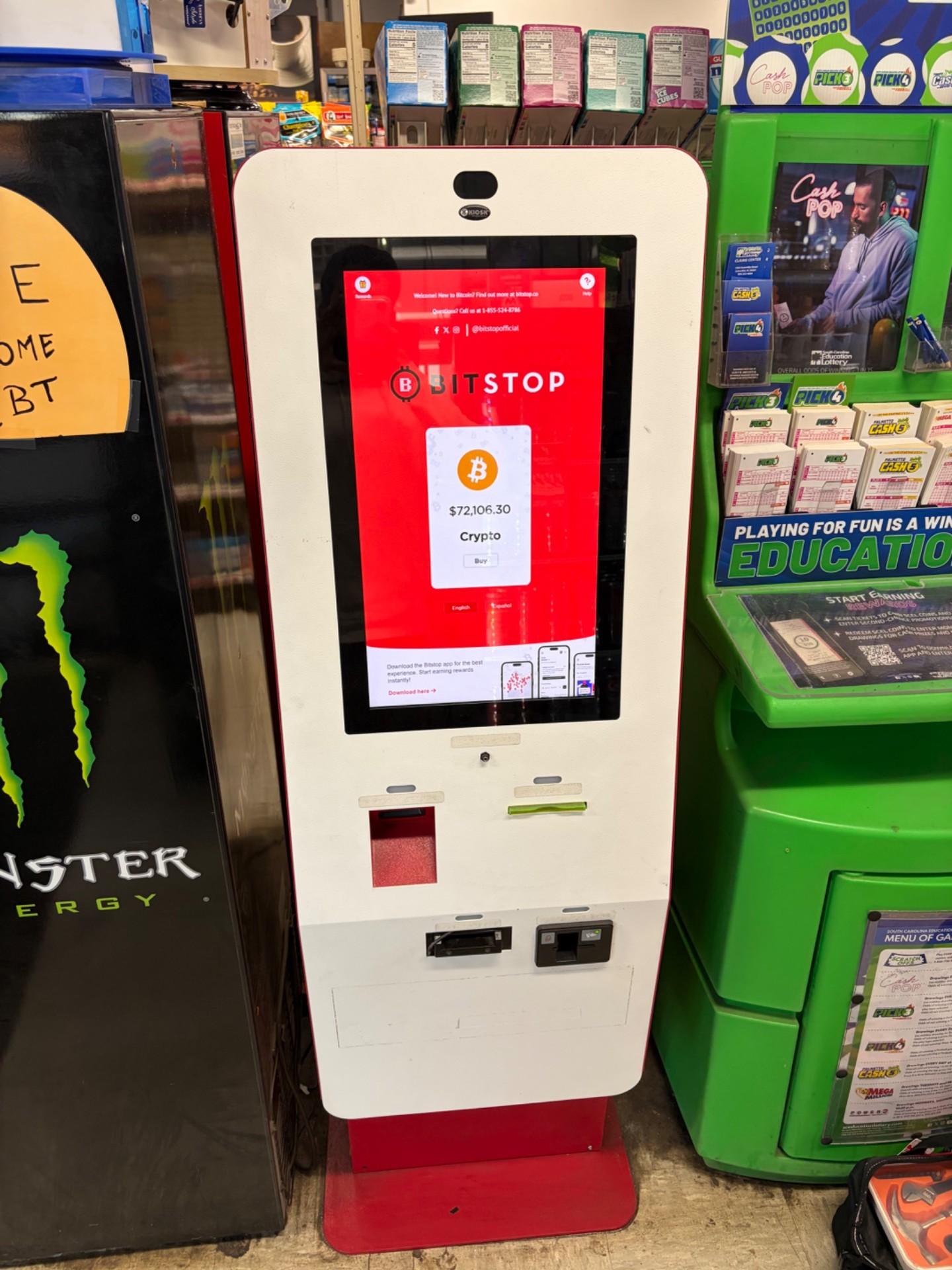 Bitstop ATM at Marathon in Anderson, SC