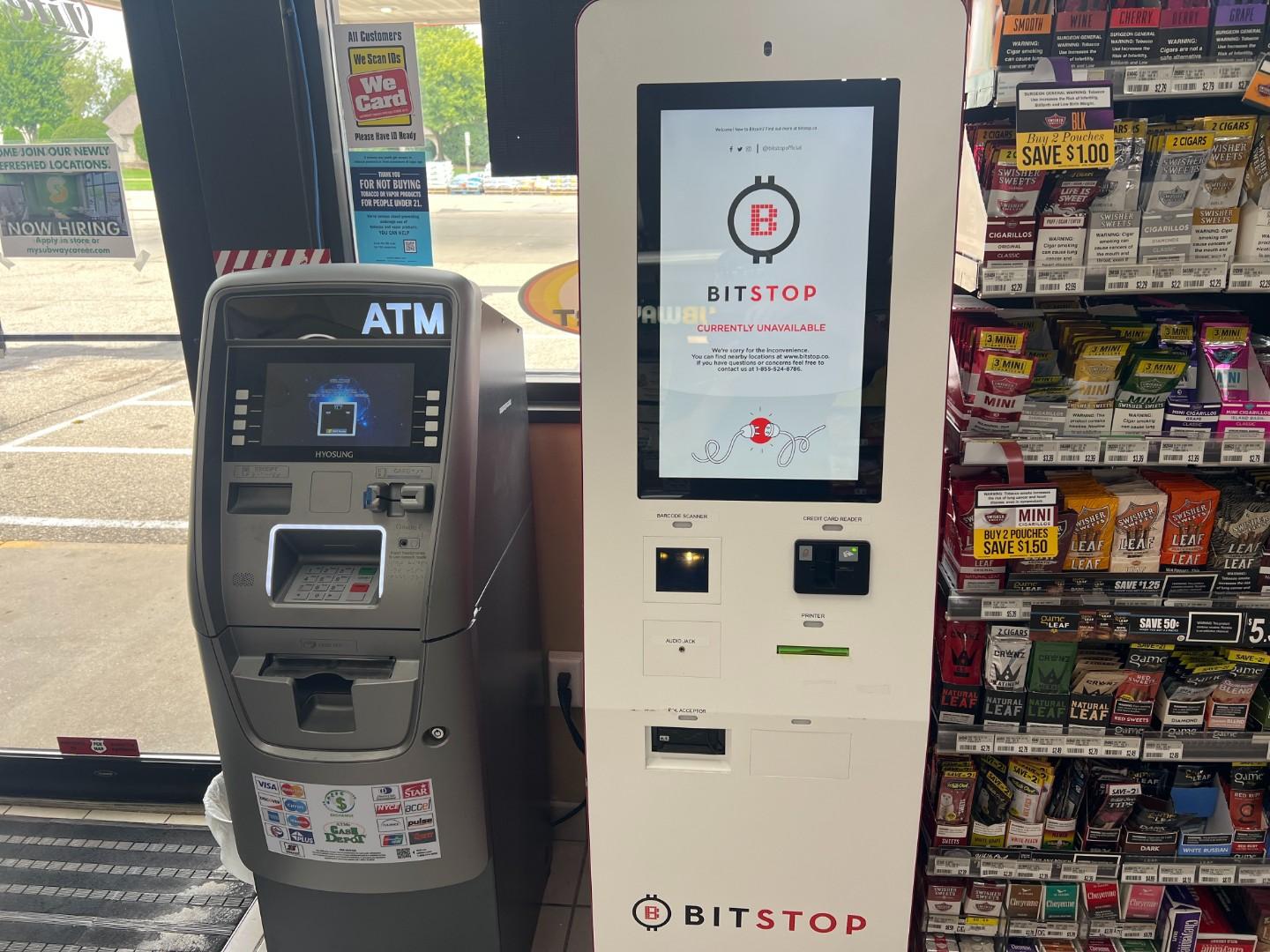 Bitstop ATM at Ultimart in Randolph, WI