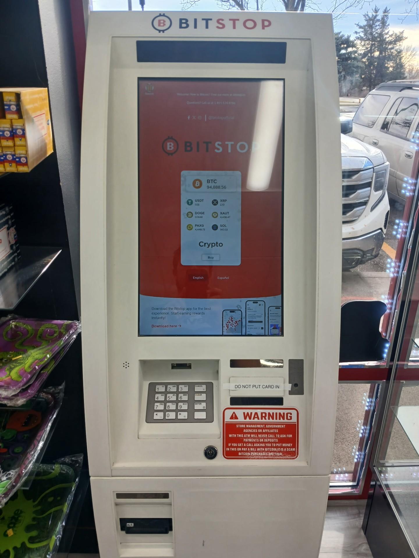 Bitstop ATM at Elev8 Smoke & Vape in Loveland, CO