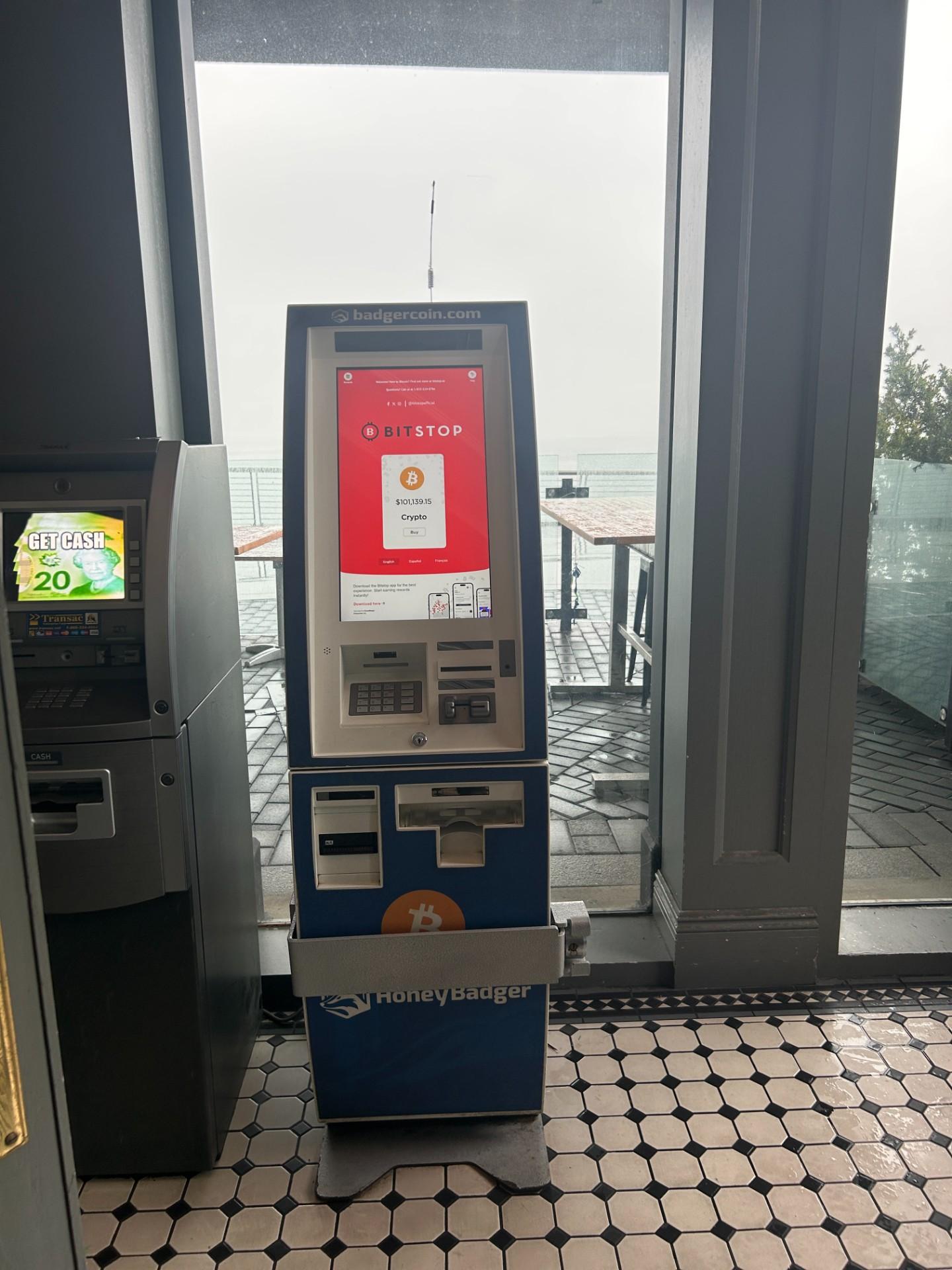 Bitstop ATM at Mahony's Tavern Convention Centre in Vancouver, BC