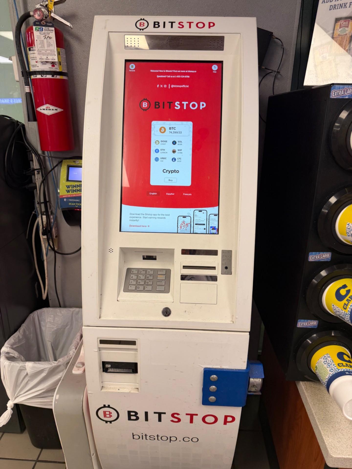 Bitstop ATM at Exxon Clarks in Waynesboro, MS