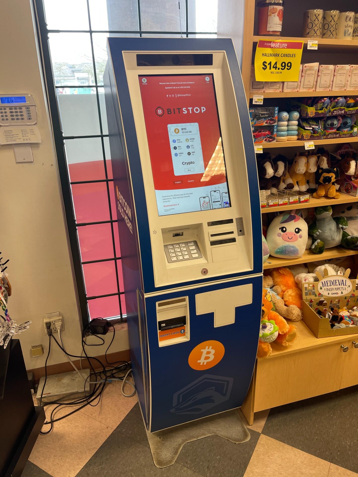 Bitstop ATM at Pharmasave Fleetwood in Surrey, BC