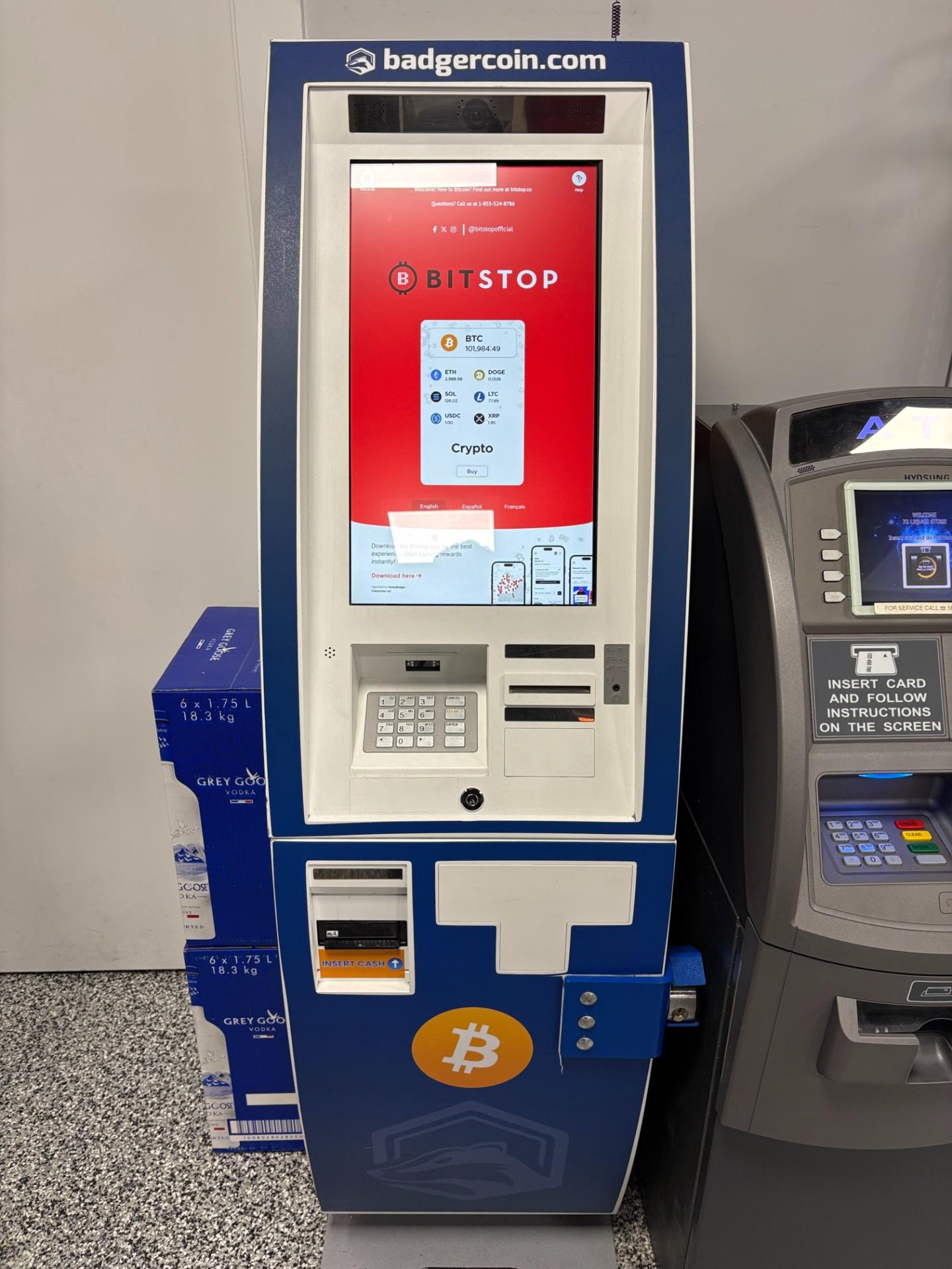 Bitstop ATM at 72 LIQUOR STORE in Surrey, BC