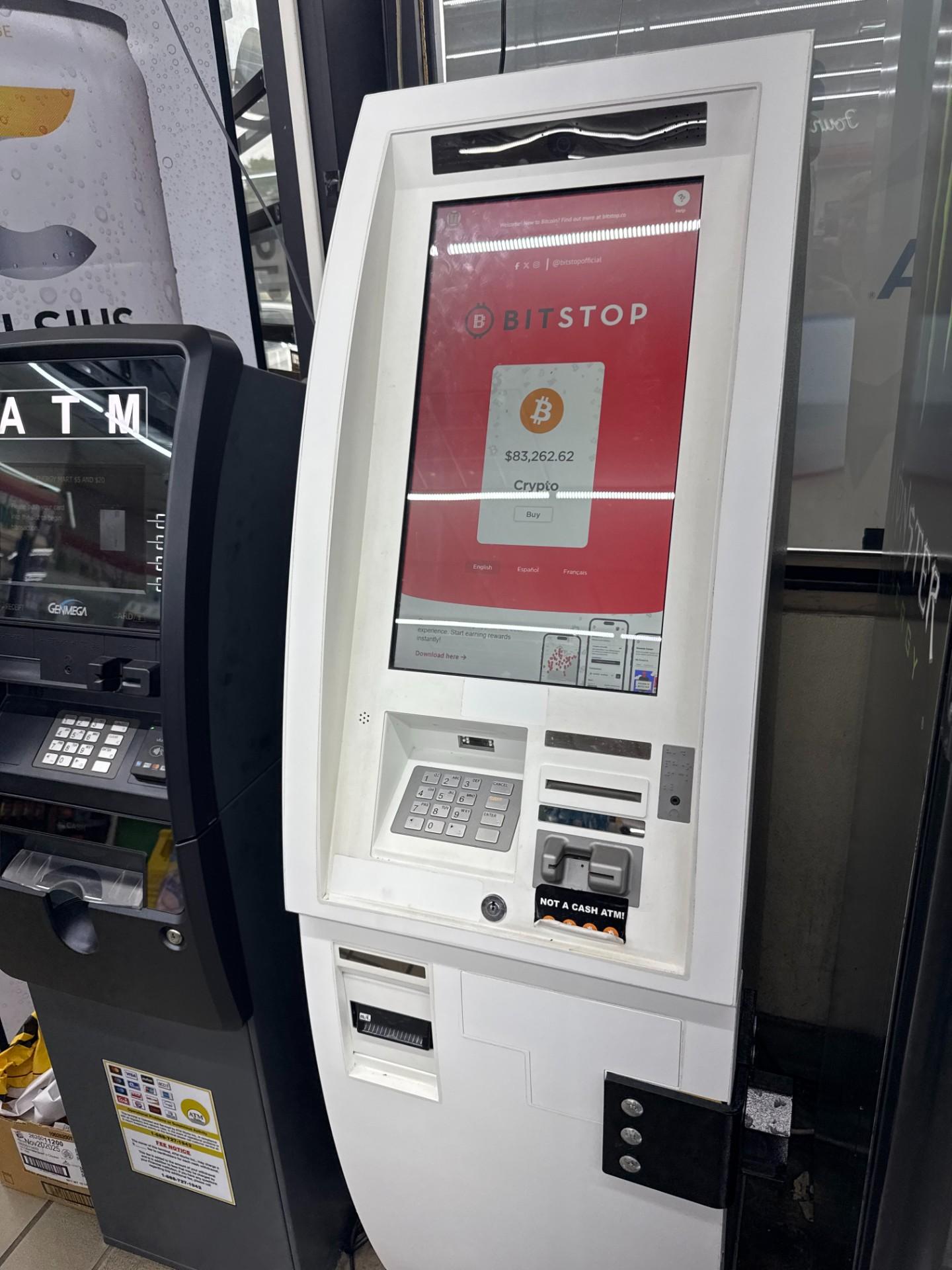 Bitstop ATM at Energy Mart in Spartanburg, SC