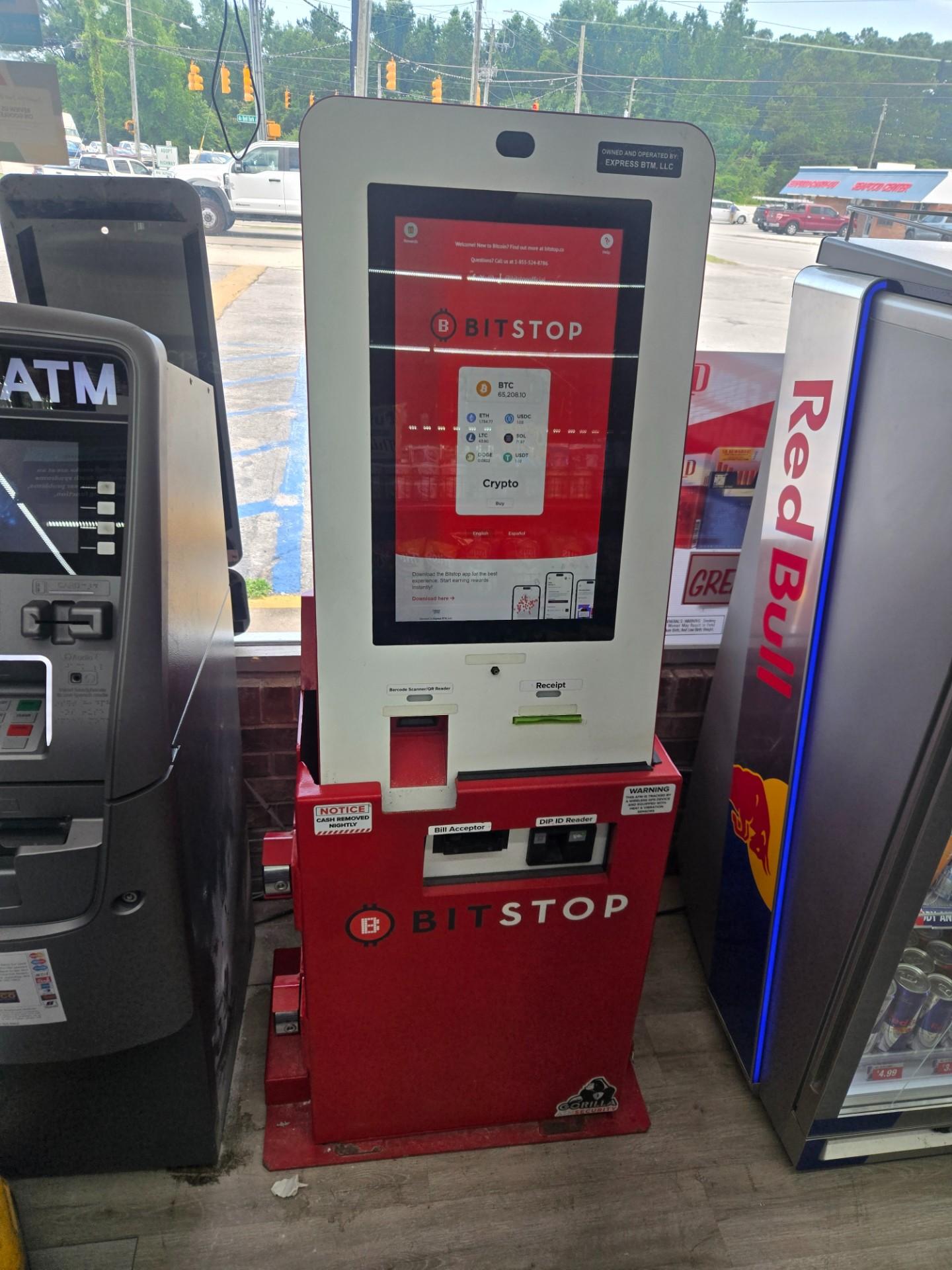 Bitstop ATM at Lucky 7 Mini Mart in Jacksonville, NC