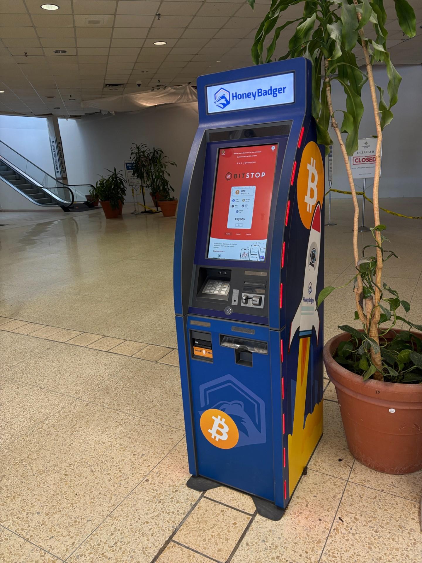 Bitstop ATM at Bayfield Mall in Barrie, ON