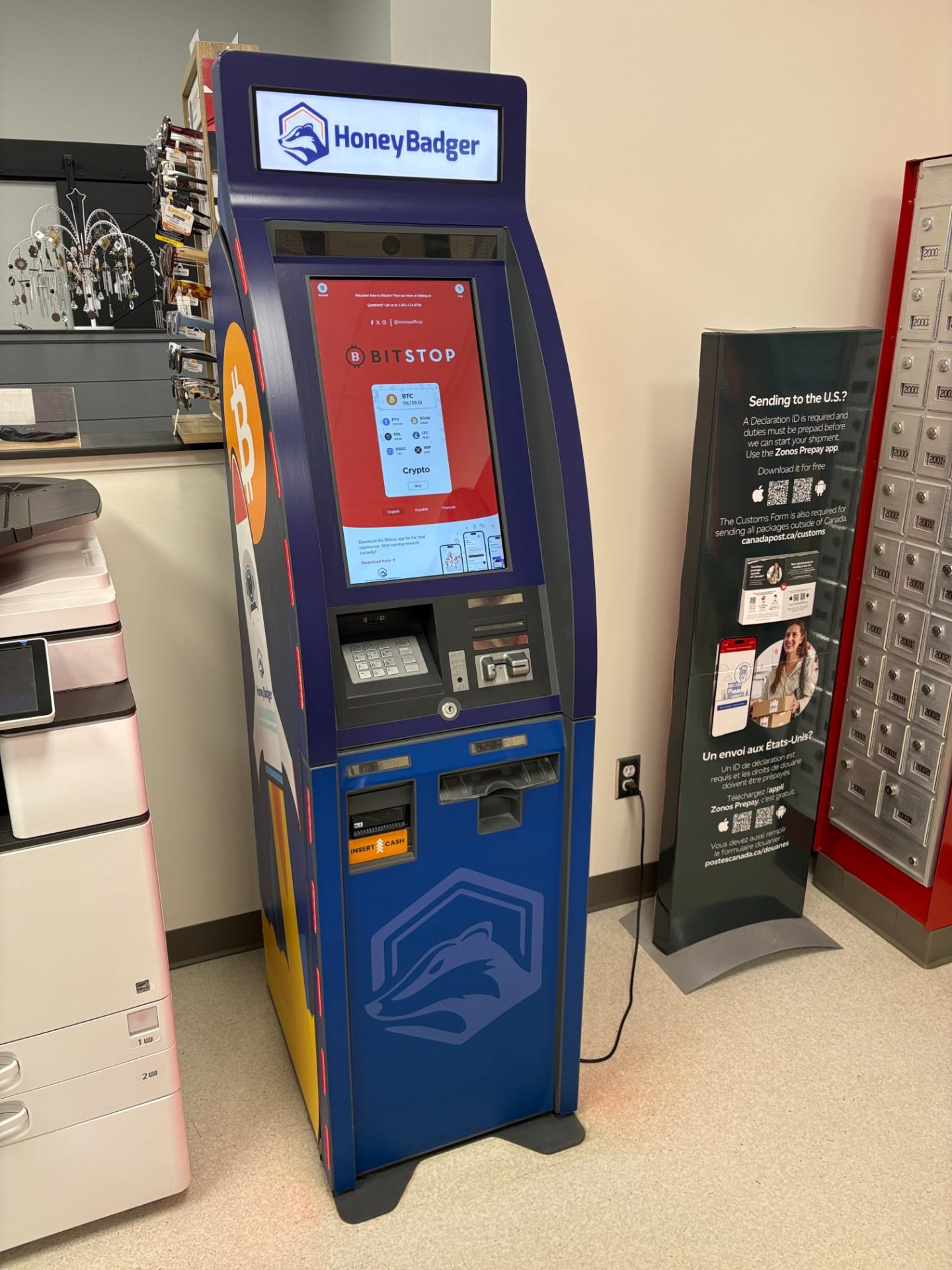 Bitstop ATM at Pharmasave Weyburn in Weyburn, SK