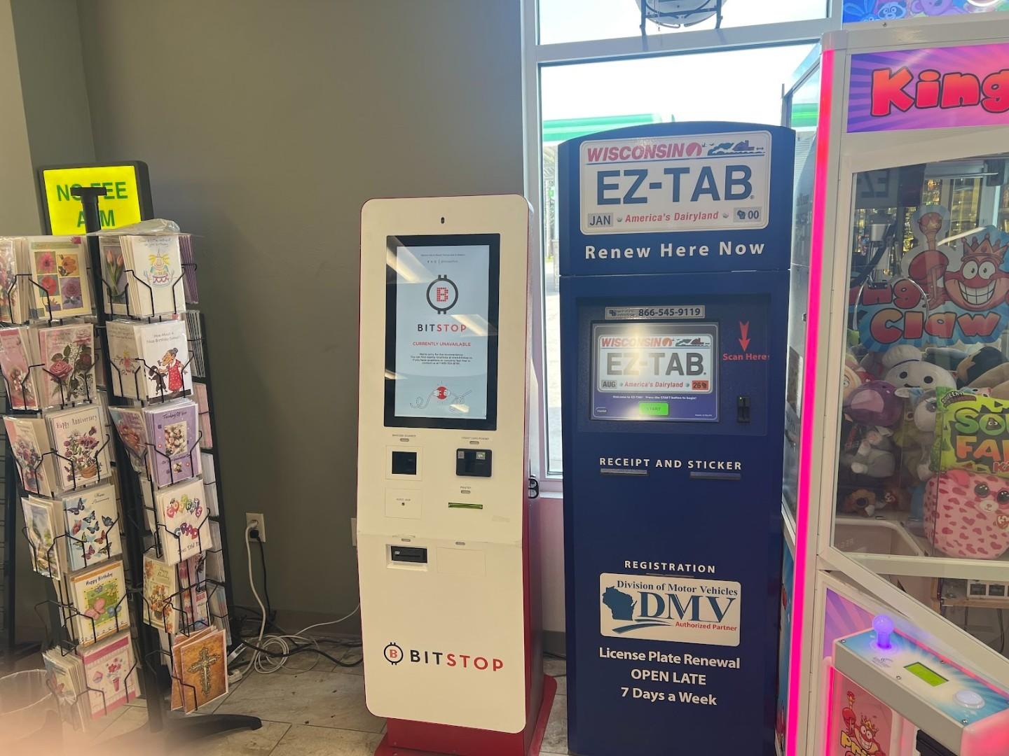 Bitstop ATM at BP in Oshkosh, WI