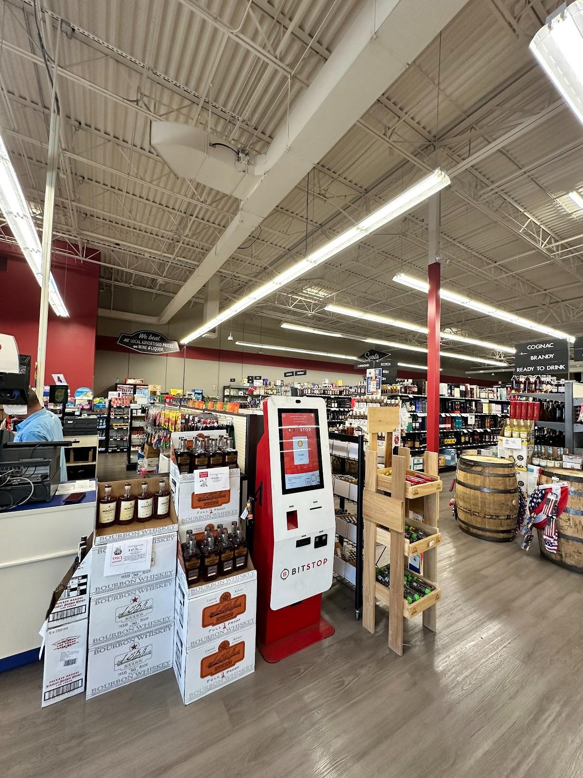 Bitstop ATM at Spec's Wine Spirits in New Braunfels, TX
