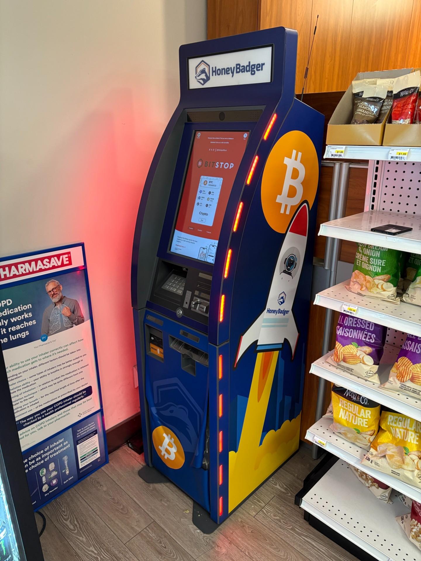 Bitstop ATM at Pharmasave Highway 97 & Ellis in Kelowna, BC