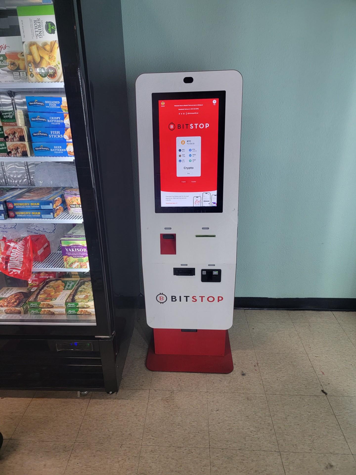 Bitstop ATM at Sam’s food mart in Aberdeen, WA