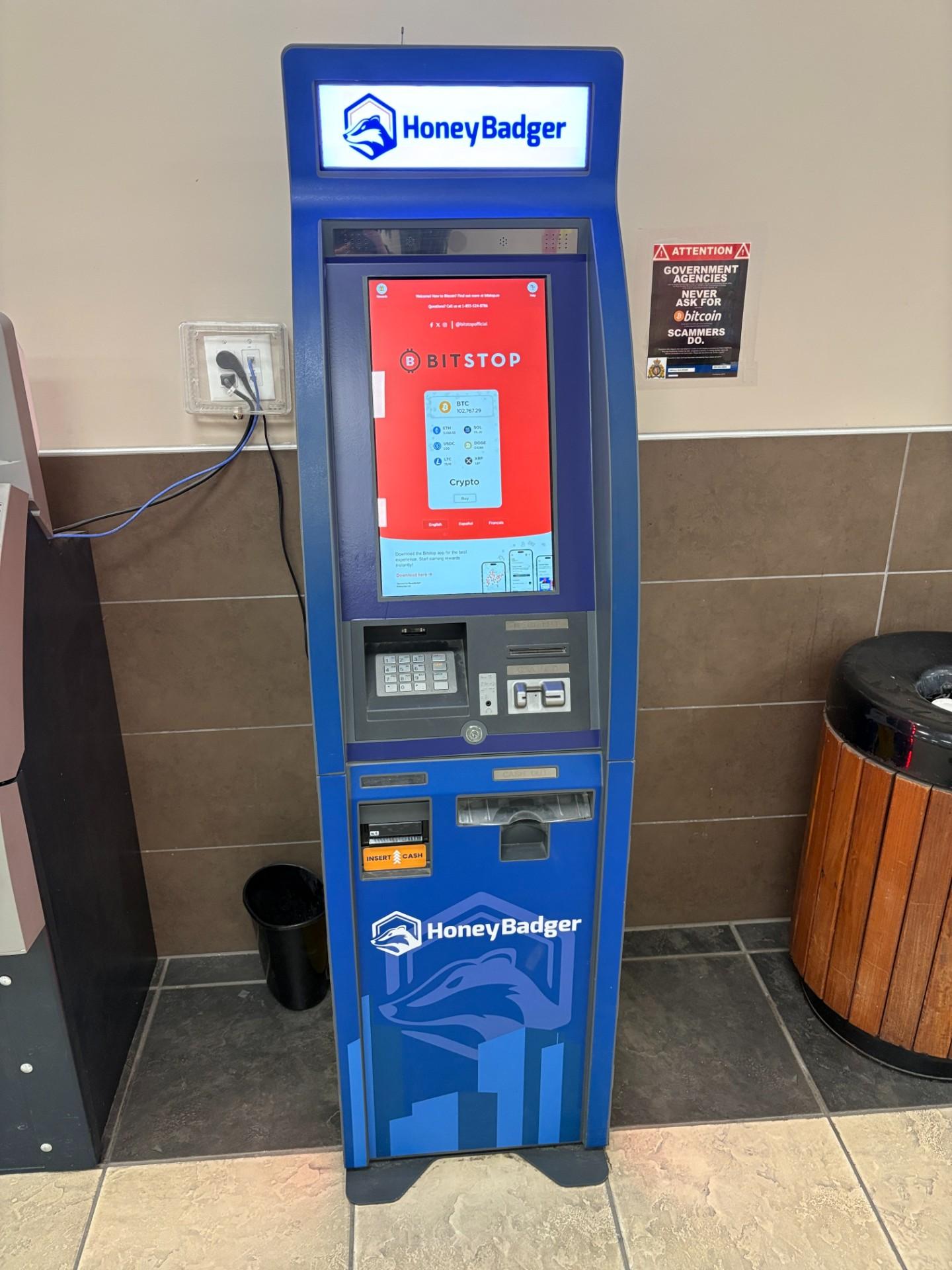 Bitstop ATM at Centenoka Park Mall in Salmon Arm, BC
