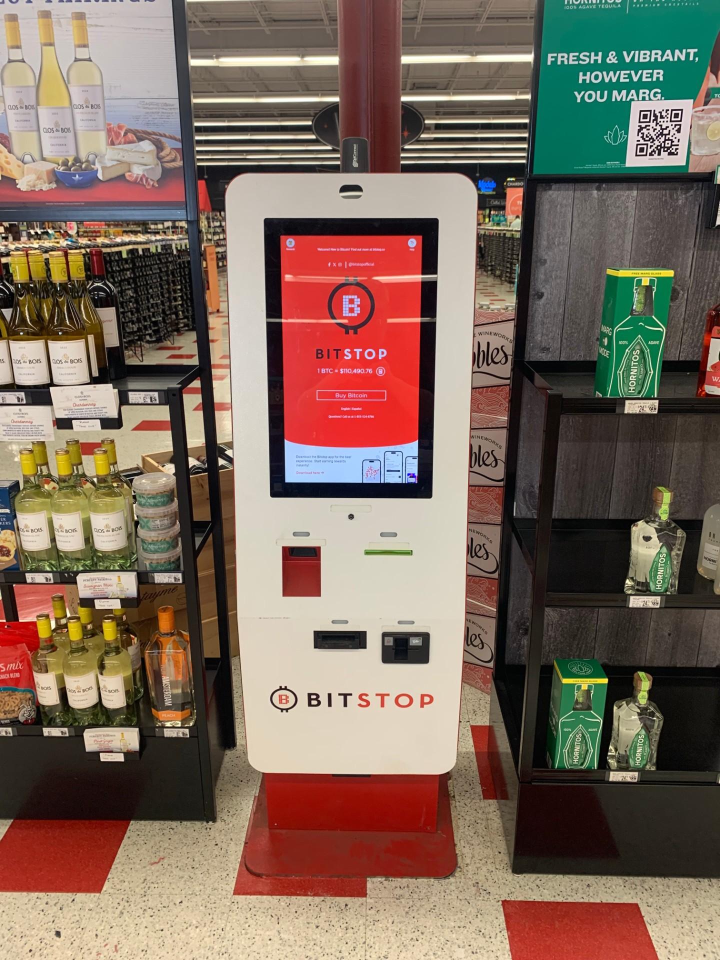 Bitstop ATM at Spec's Wine Spirits in Tomball, TX