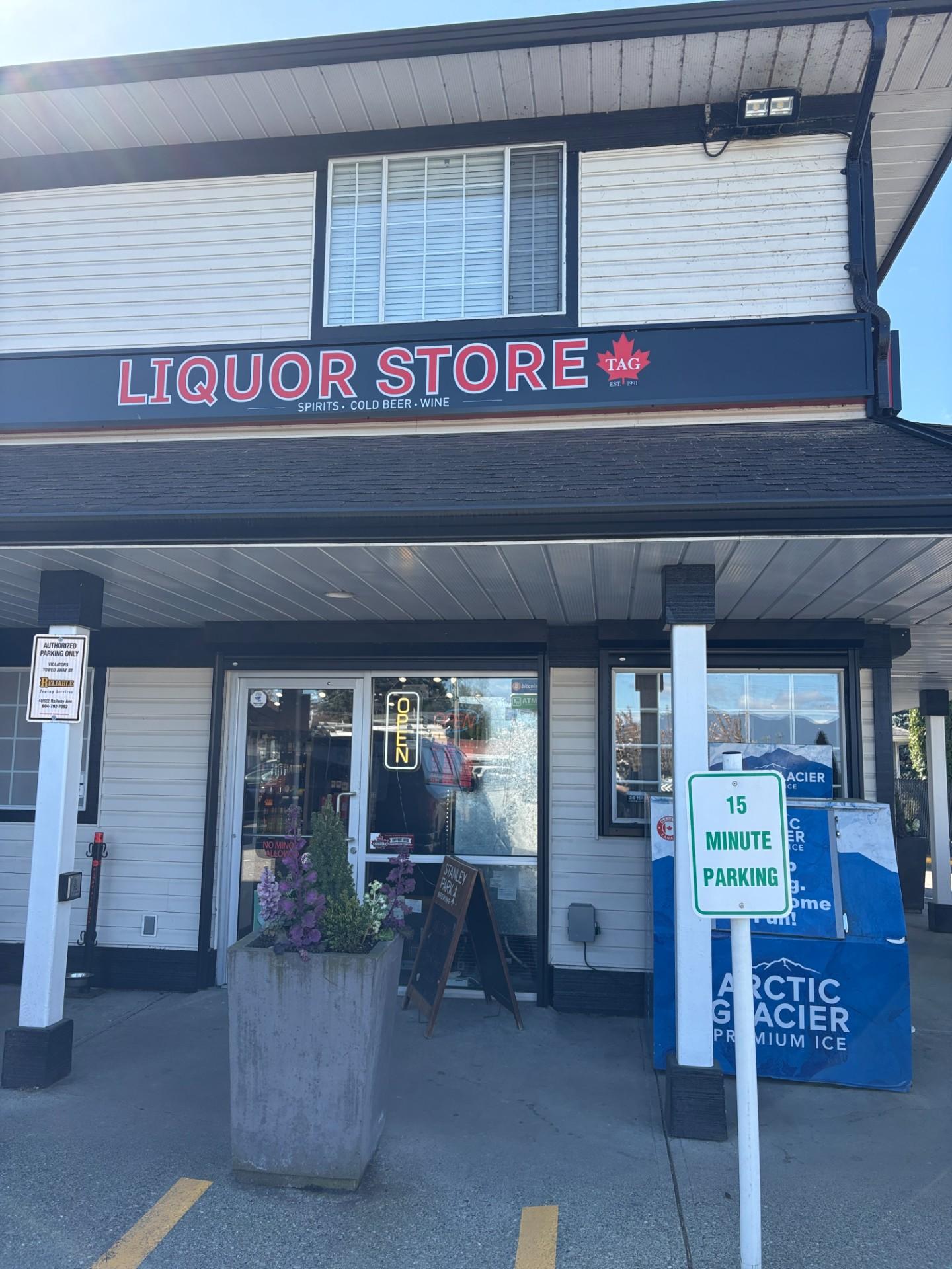 Bitstop ATM at Tyson Road Liquor Store in Chilliwack, BC