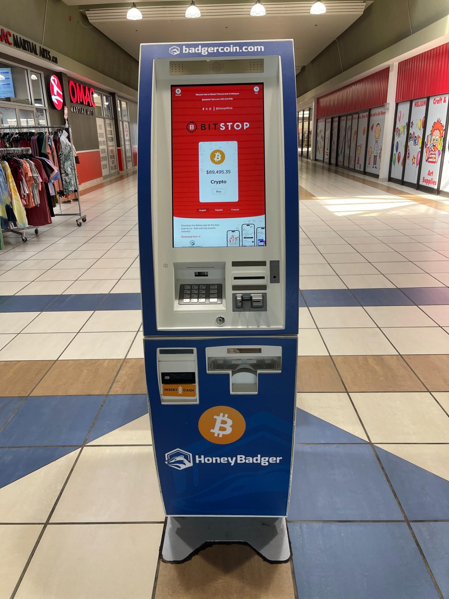 Bitstop ATM at Meadowvale Town Centre in Mississauga, ON