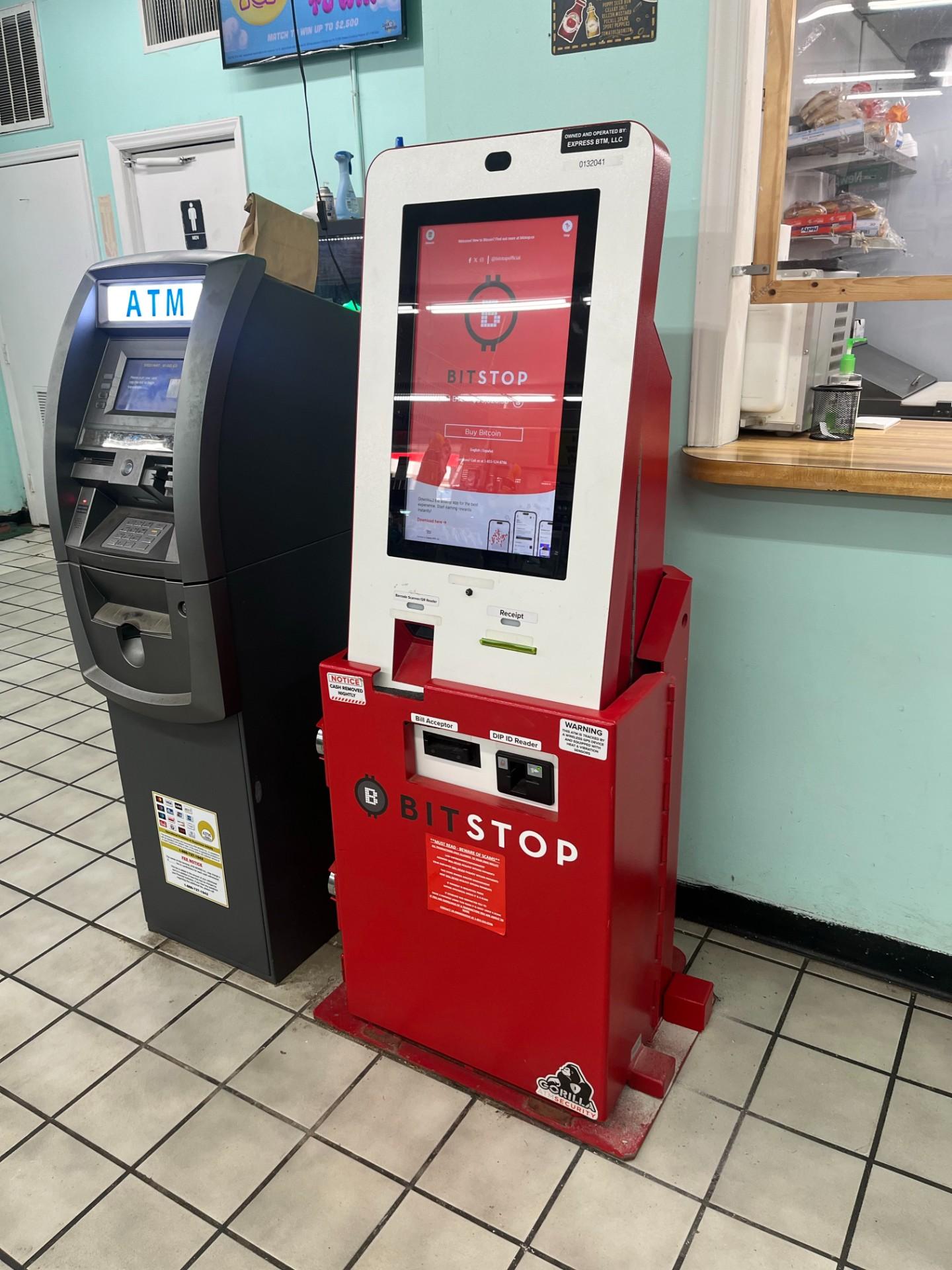 Bitstop ATM at Speed Mart in Oxford, NC