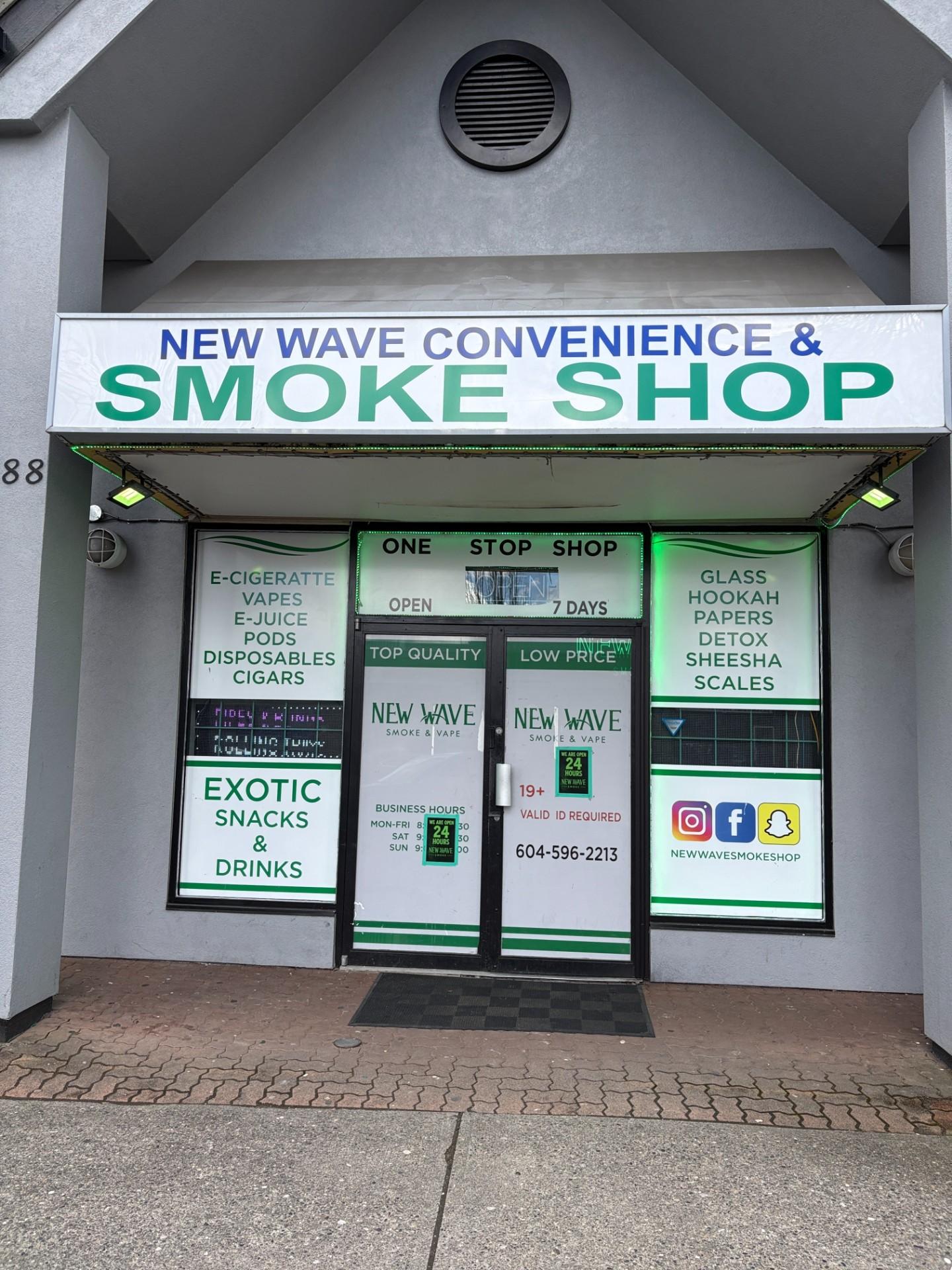 Bitstop ATM at New Wave Convenience in Surrey, BC