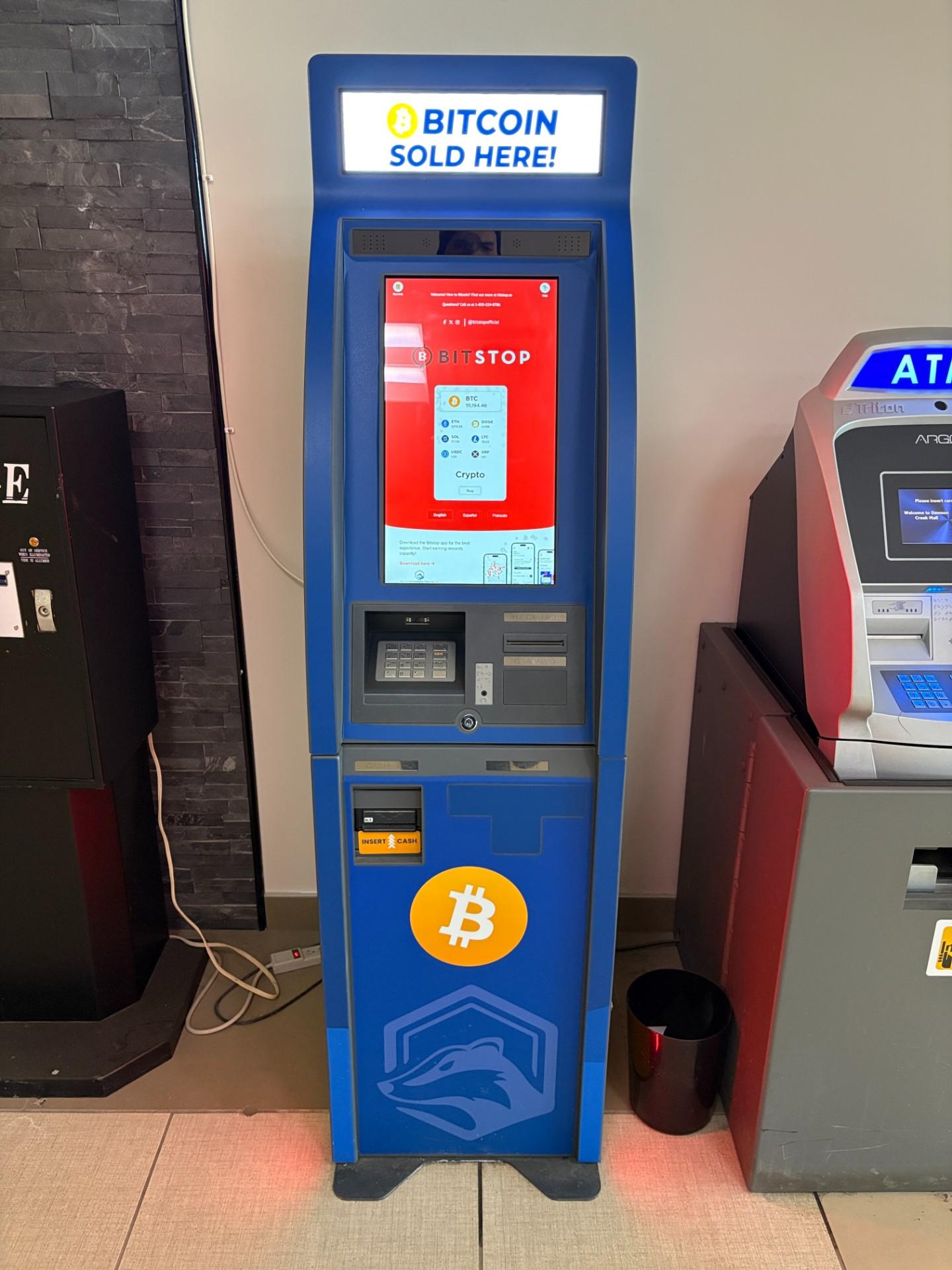Bitstop ATM at Dawson Creek Mall in Dawson Creek, BC
