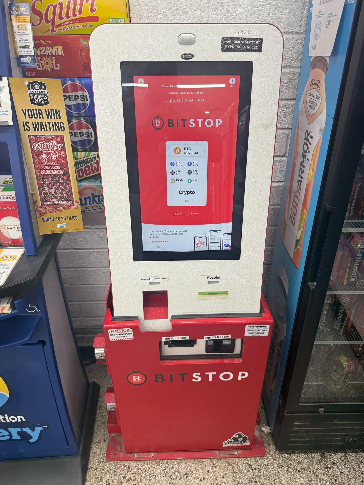 Bitstop ATM at Park N Shop #15 in Siler City, NC