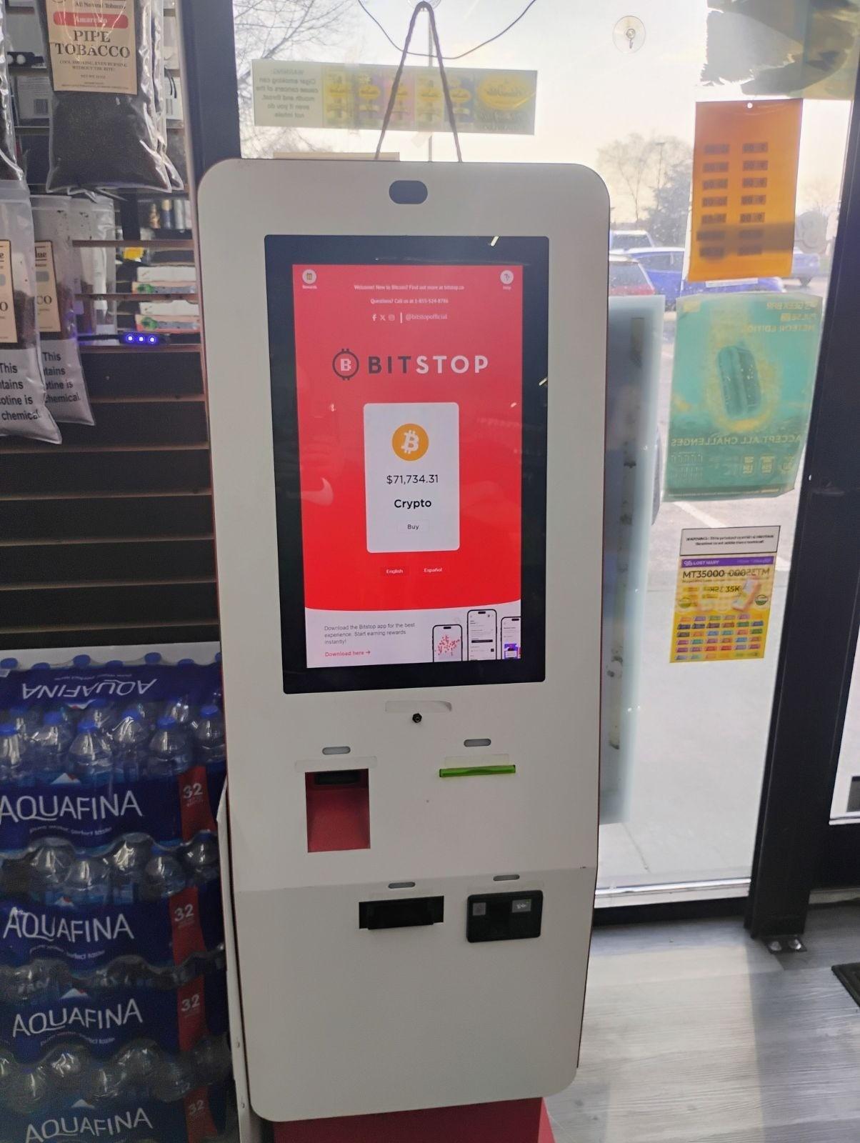 Bitstop ATM at Tobacco Hut in Roanoke, VA