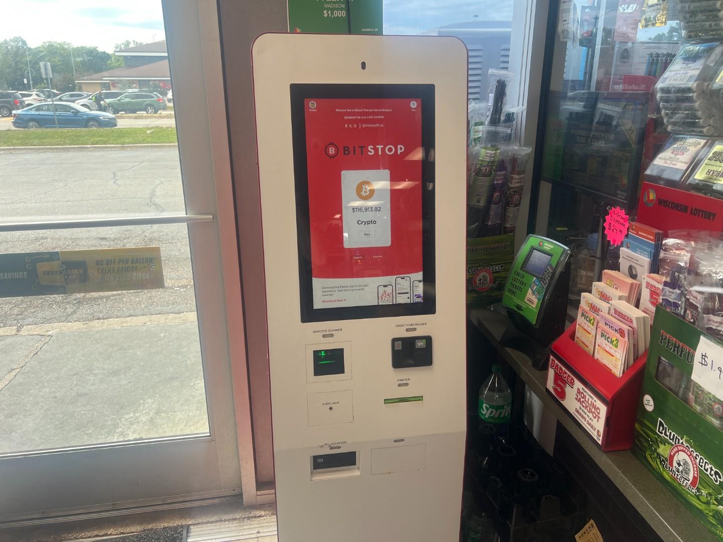 Bitstop ATM at Citgo in Madison, WI
