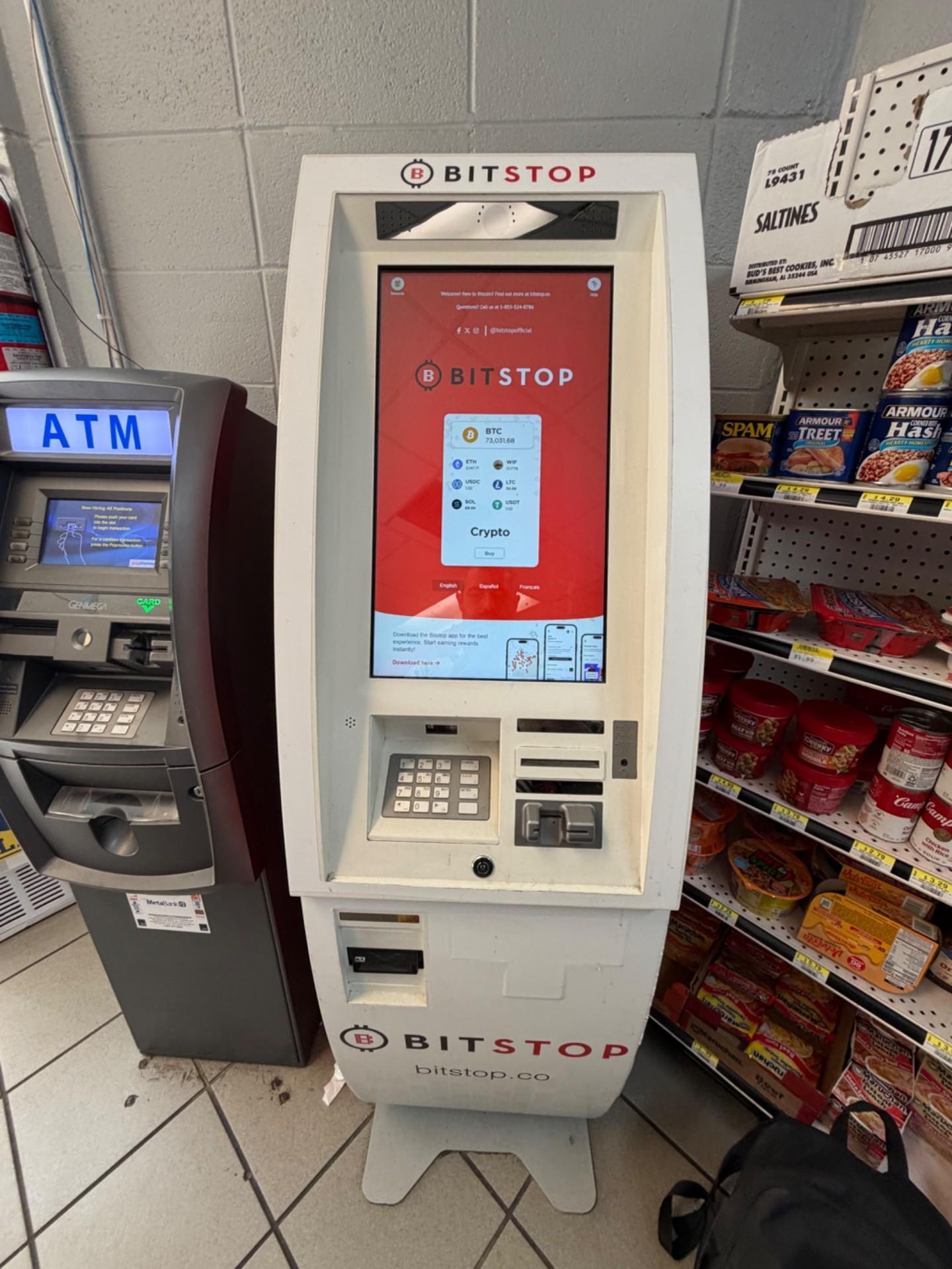 Bitstop ATM at Clarks in Ocean Springs, MS
