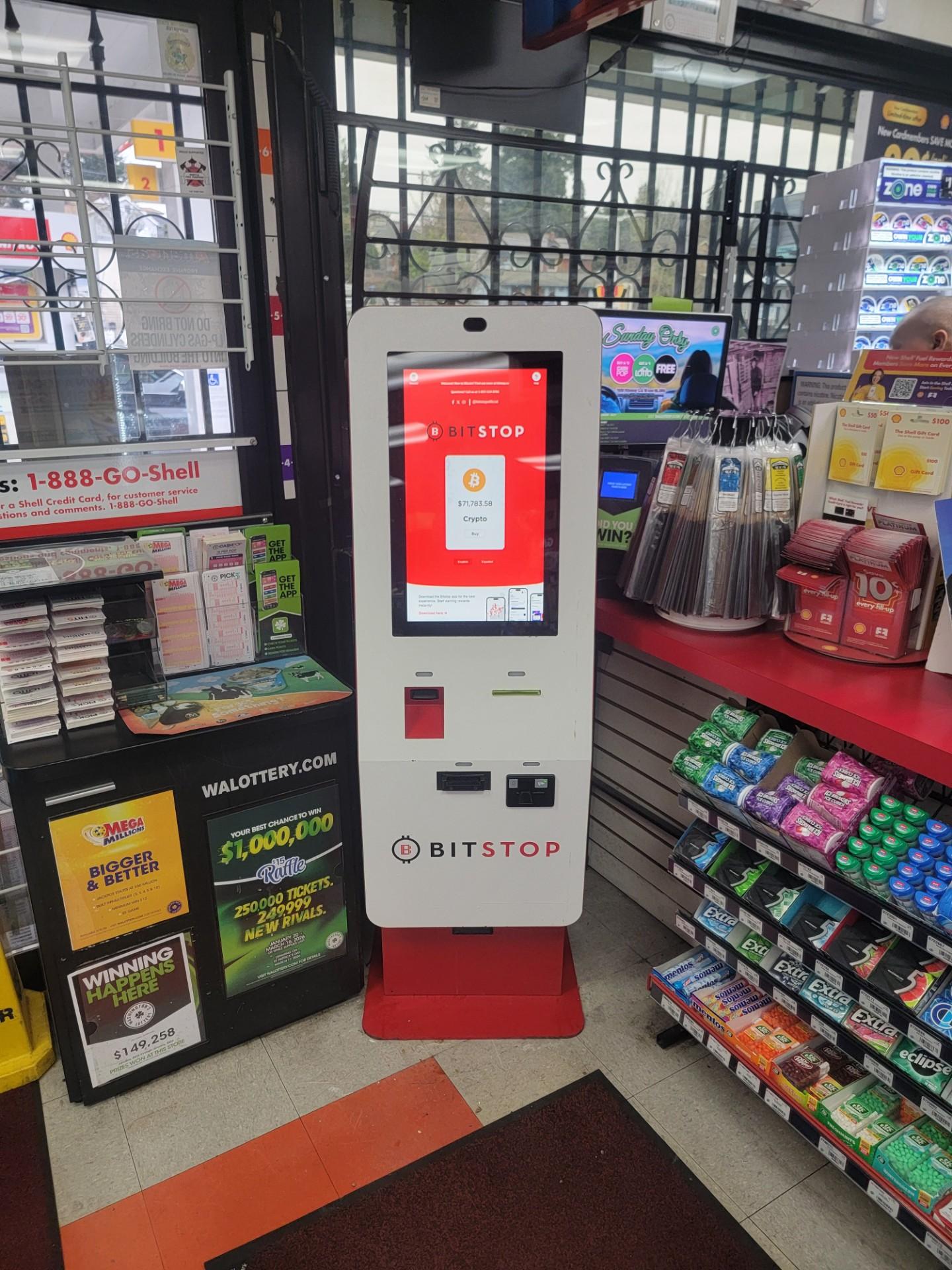 Bitstop ATM at Shell in Seattle, WA