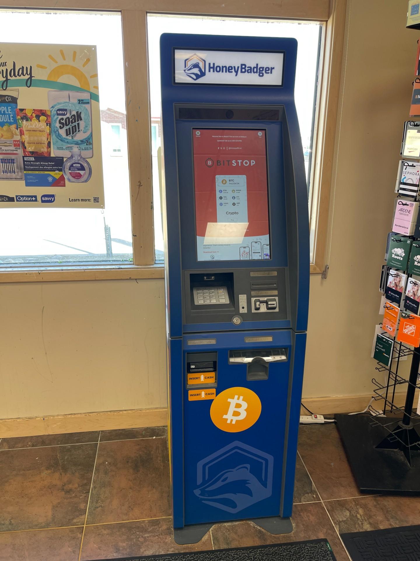 Bitstop ATM at Diamond Centre Pharmacy in Warman, SK