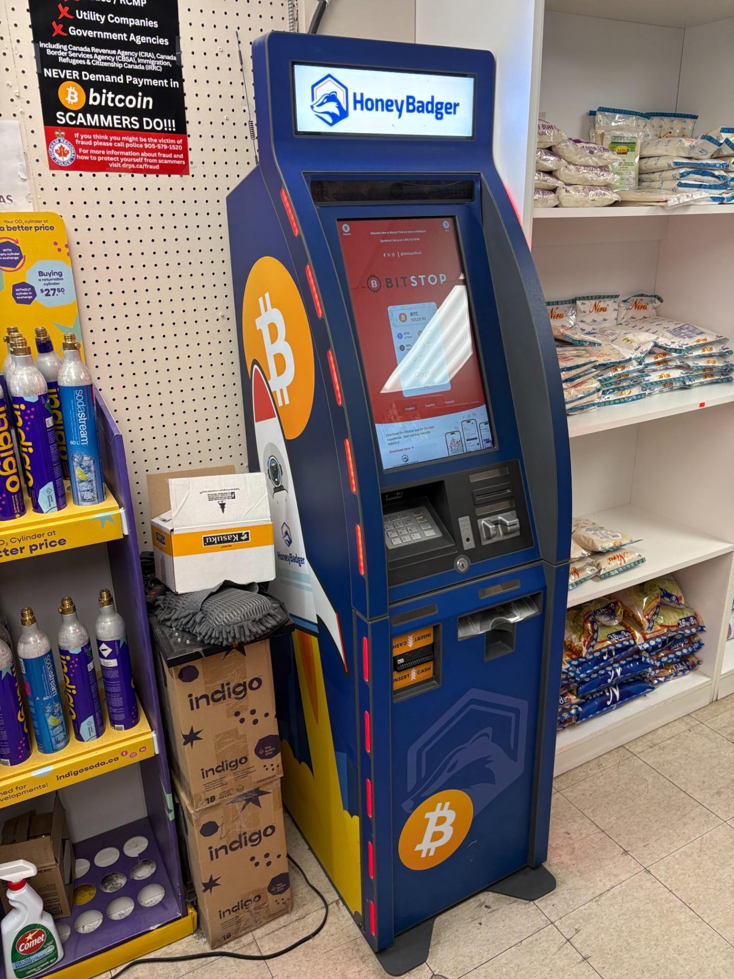 Bitstop ATM at Niharika Grocery & Convenience in Bowmanville, ON