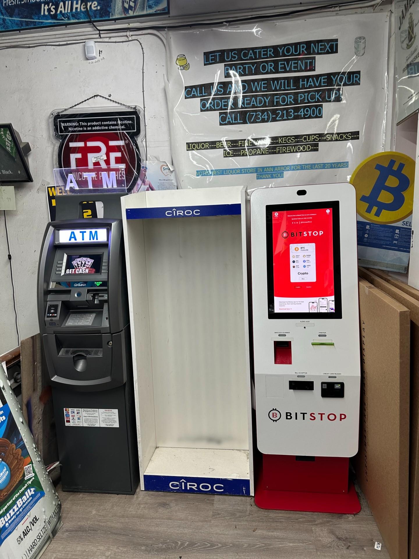 Bitstop ATM at Campus Corner in Ann Arbor, MI