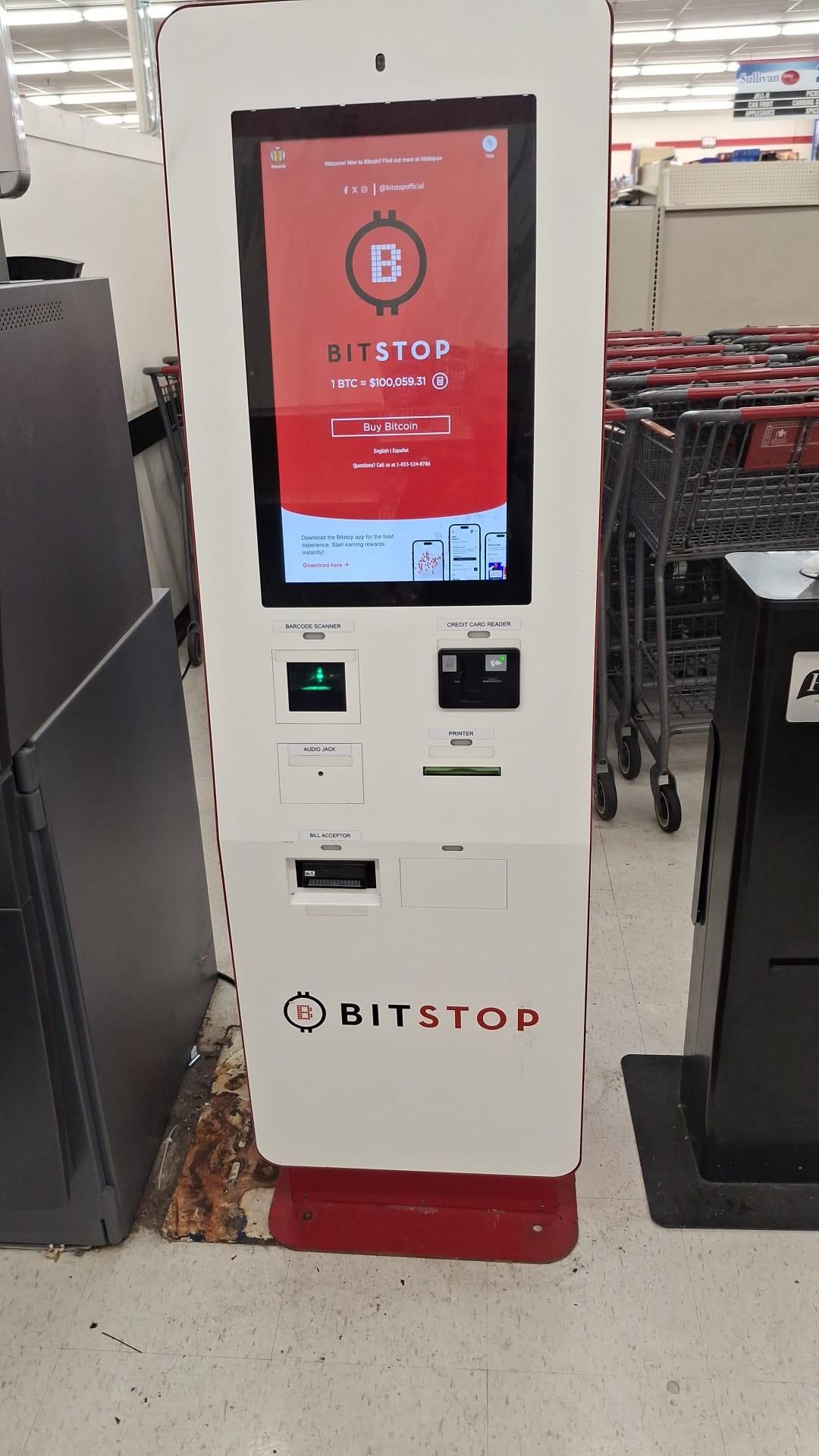 Bitstop ATM at Kirby Foods Sullivan in Sullivan, IL