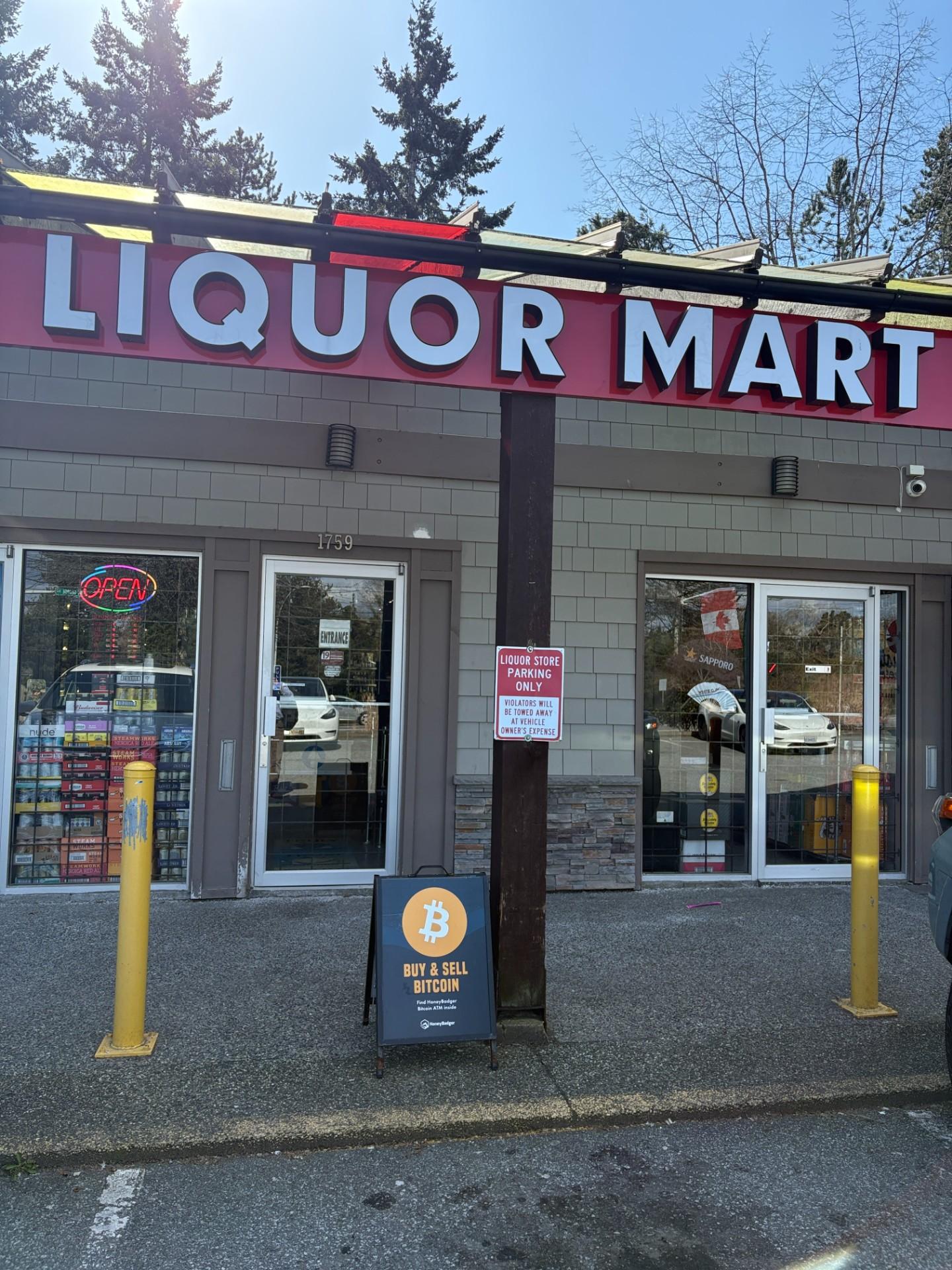 Bitstop ATM at Liquor Mart in Surrey, BC