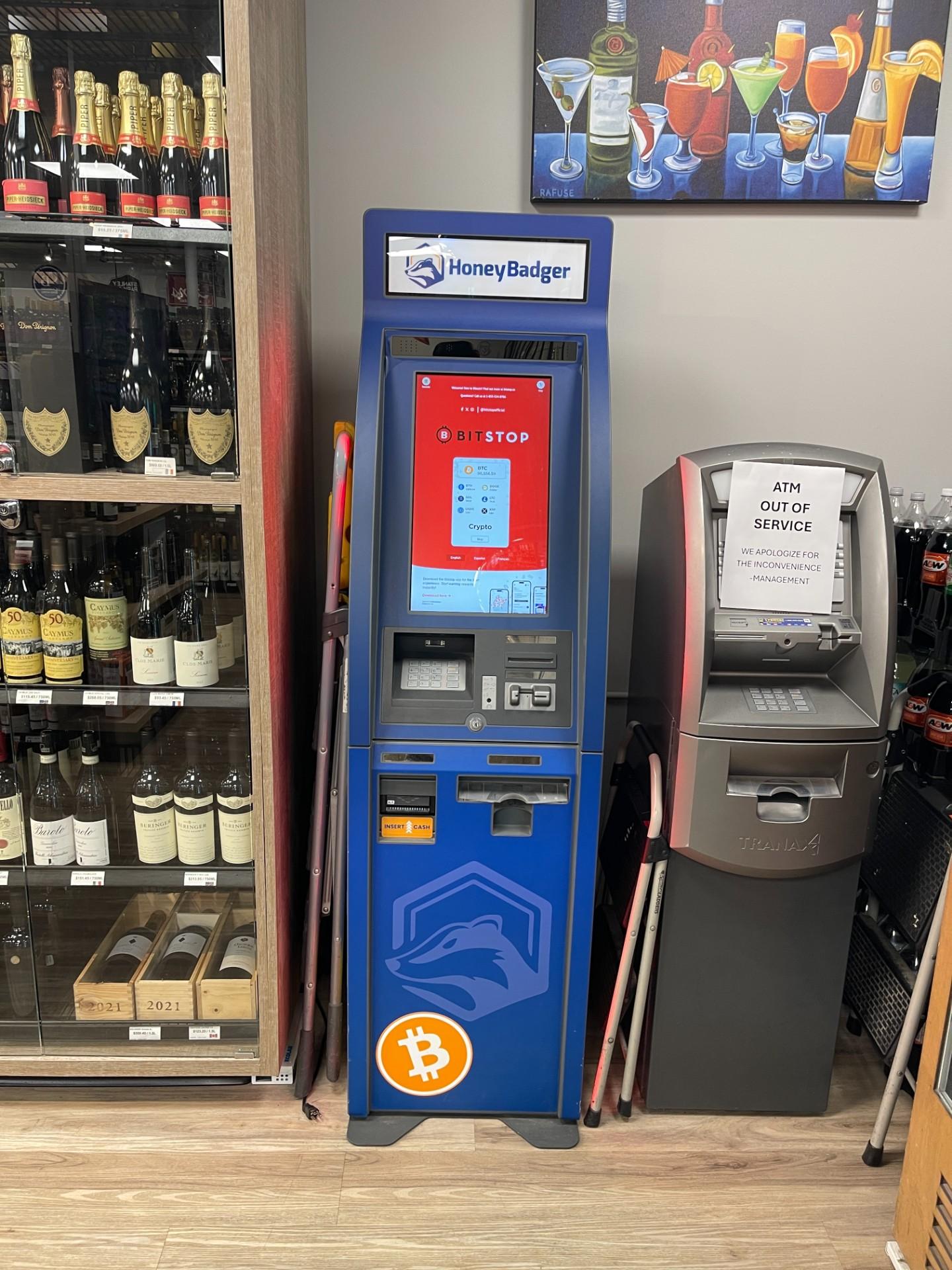 Bitstop ATM at Brookswood Liquor Store in Langley, BC