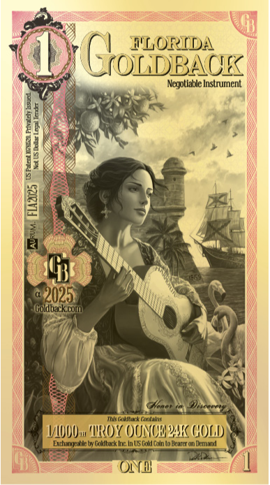 1 FL Goldback Note