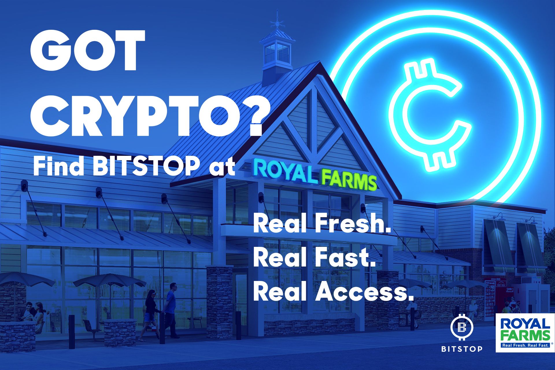 Buy Bitcoin and Crypto with Cash at Royal Farms | Bitstop ATMs